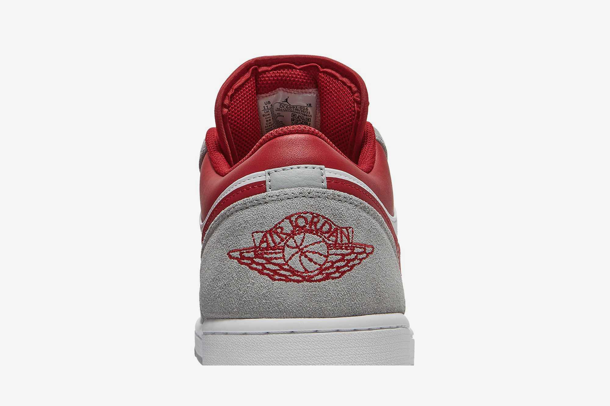 Air Jordan 1 Low SE ‘Light Smoke Grey Gym Red’ DC6991-016 - Image 7