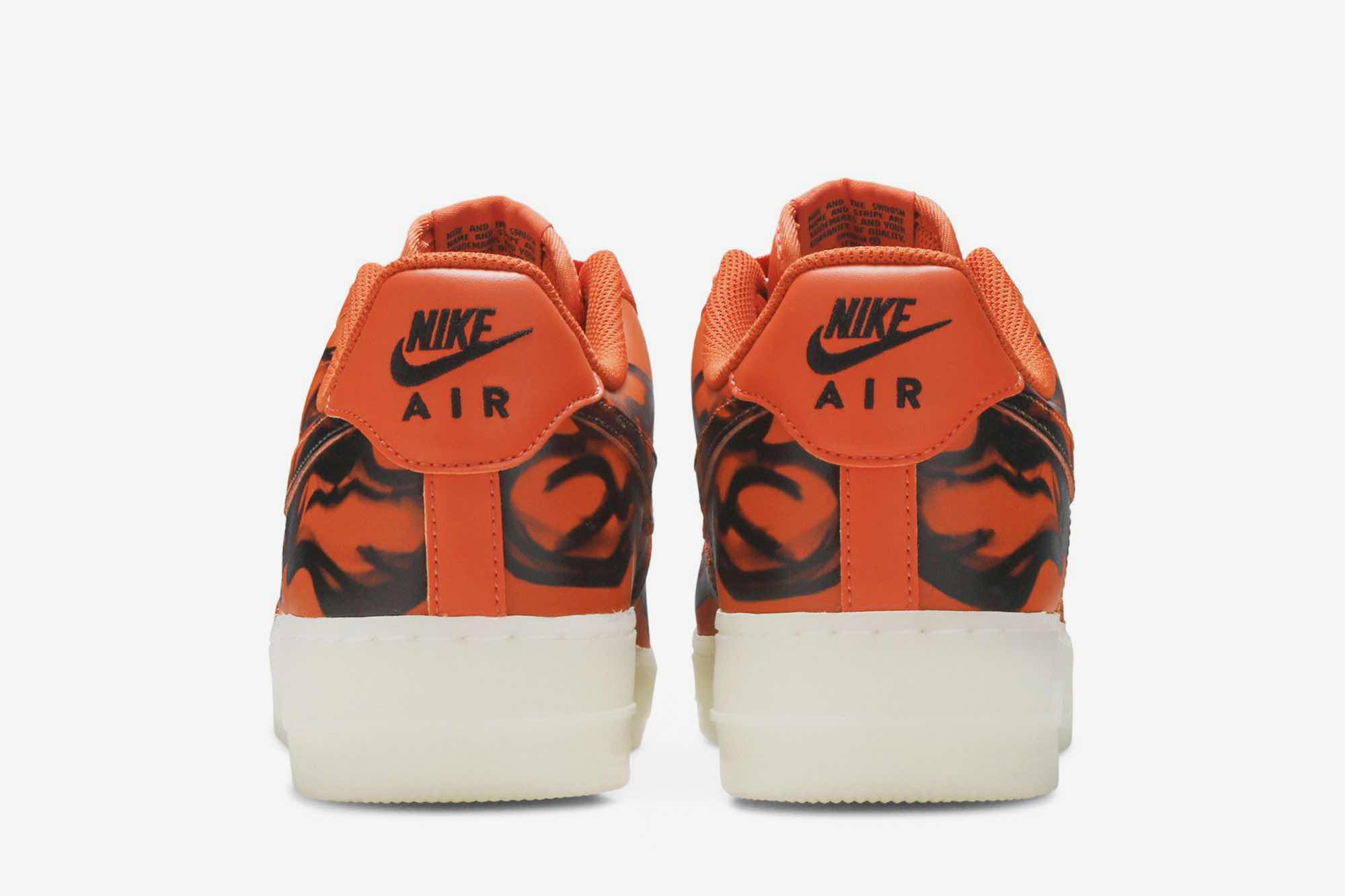 Nike Air Force 1 Low ‘Orange Skeleton’ CU8067-800 - Image 6