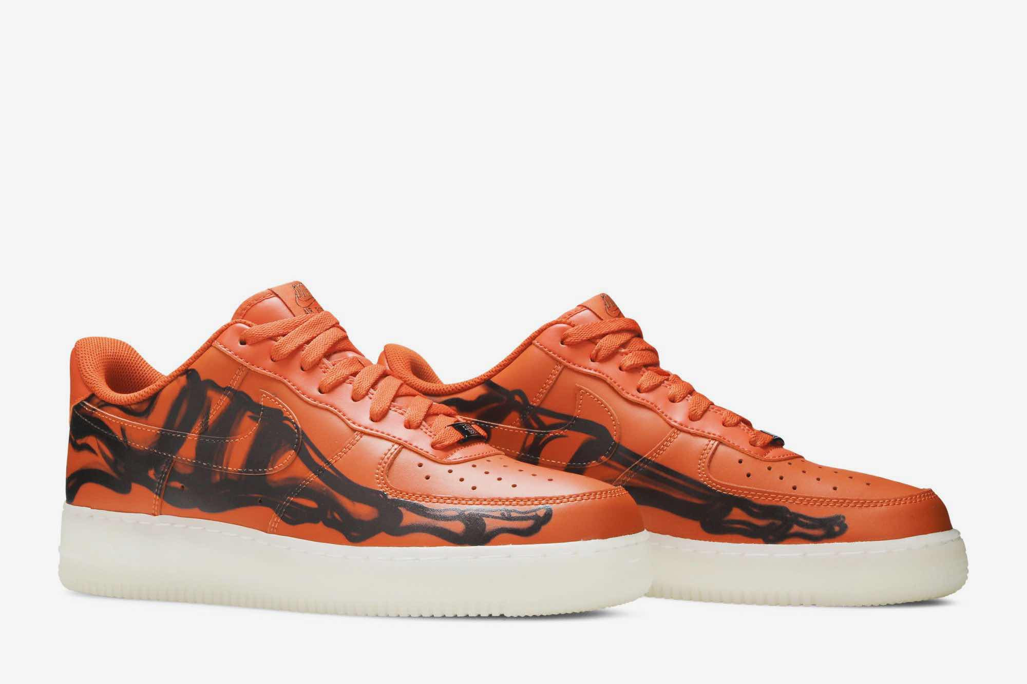 Nike Air Force 1 Low ‘Orange Skeleton’ CU8067-800 - Image 8