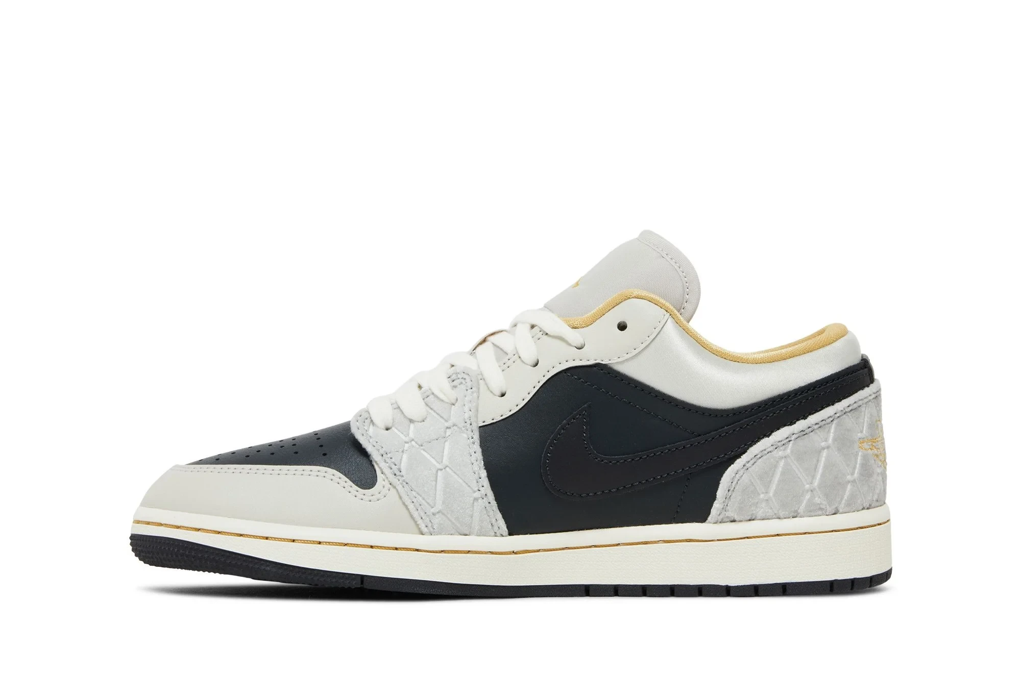 Air Jordan 1 Low SE 'Beaded Swoosh' DV1762-001 - Image 3