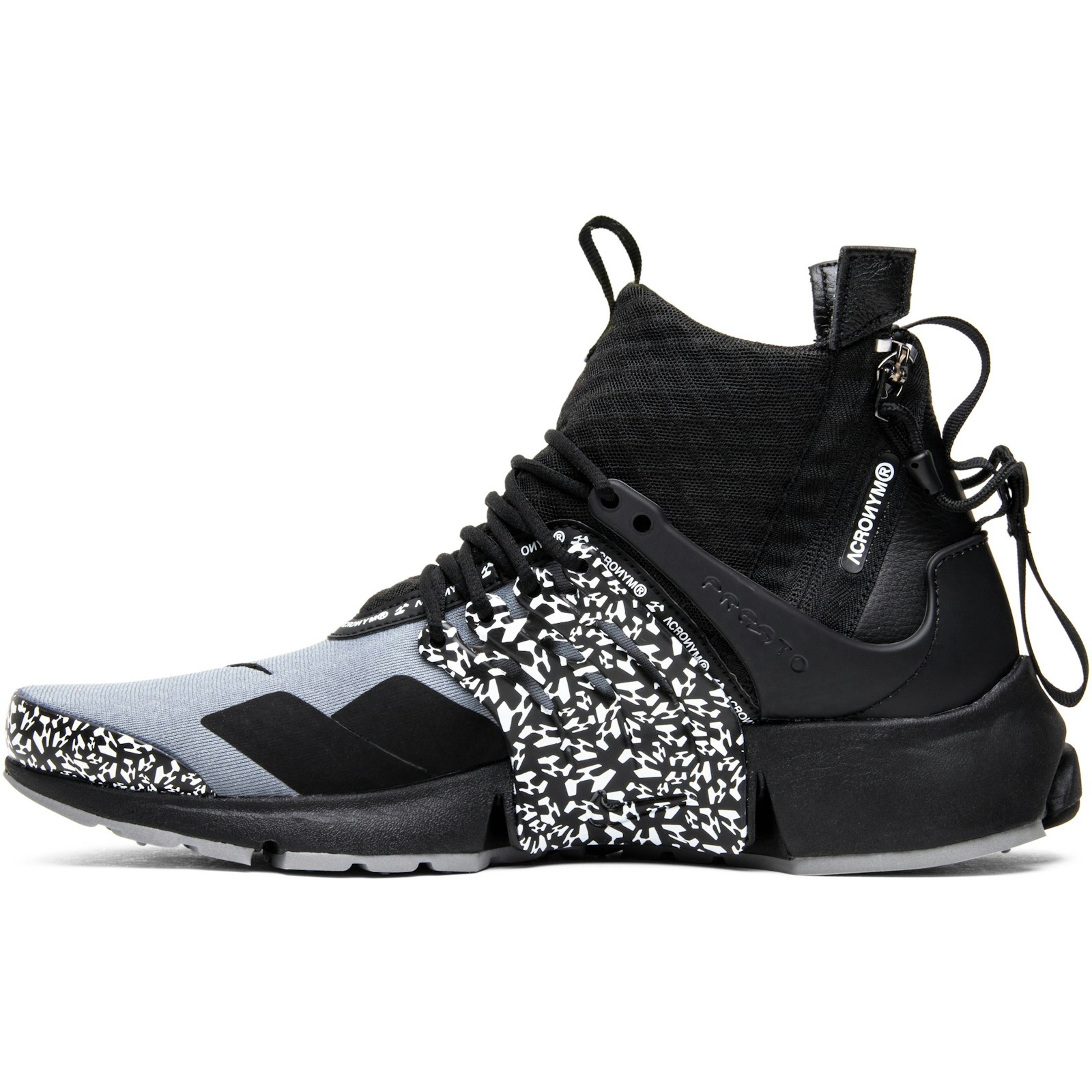Acronym x Nike Air Presto Mid ‘Cool Grey’ AH7832-001 - Image 3