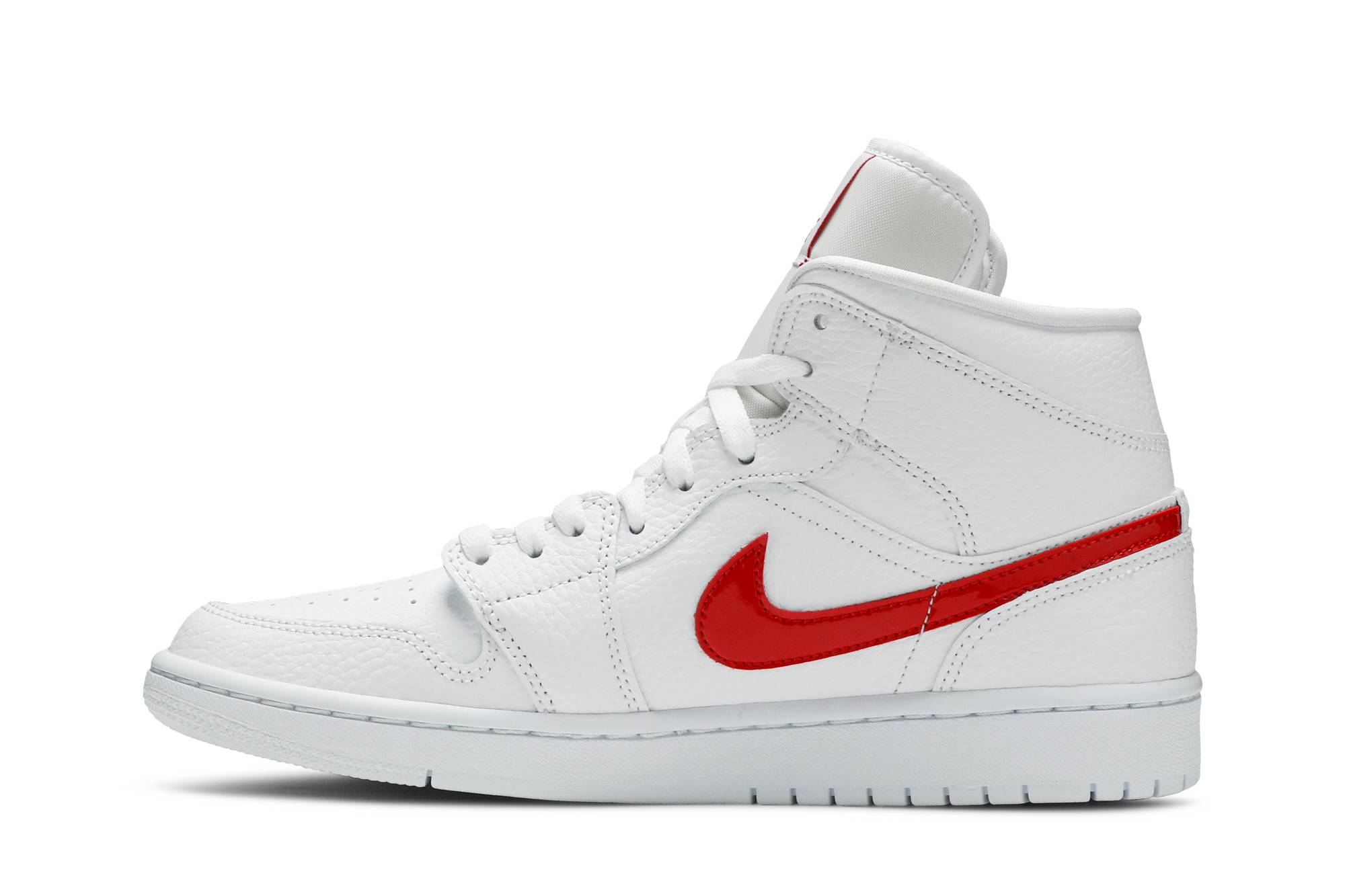 Air Jordan 1 Mid ‘White University Red’ BQ6472-106 - Image 3