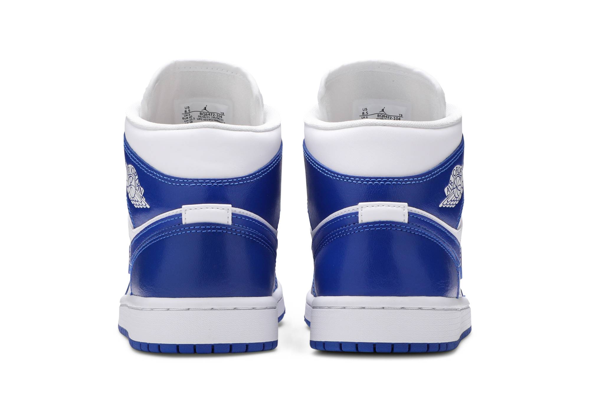 Air Jordan 1 Mid ‘Kentucky Blue’ BQ6472-104 - Image 6