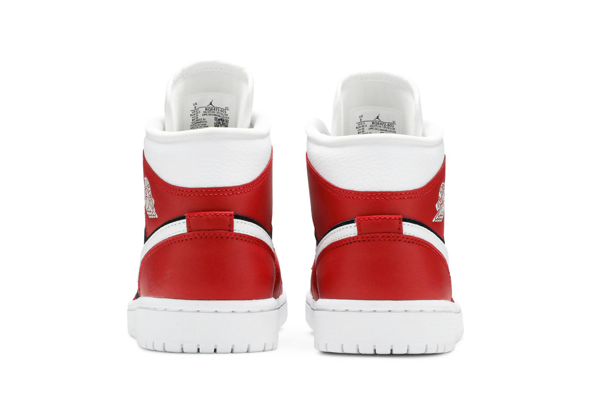 Air Jordan 1 Mid ‘Gym Red Black’ BQ6472-601 - Image 6