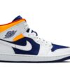 Air Jordan 1 Mid ‘White Deep Royal Blue’ 554724-131