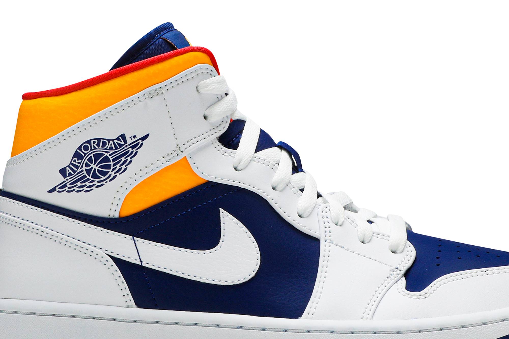 Air Jordan 1 Mid ‘White Deep Royal Blue’ 554724-131 - Image 2