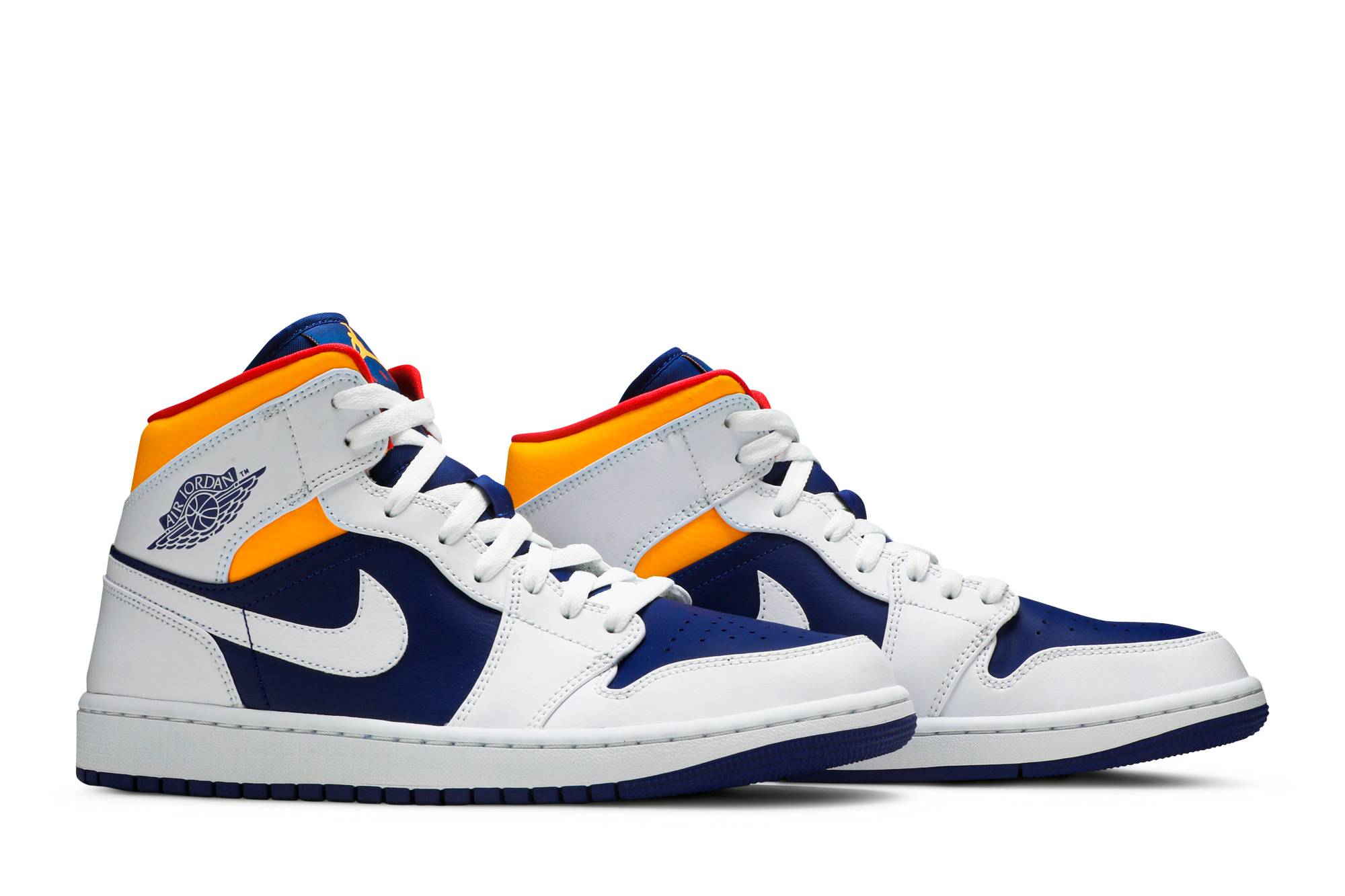 Air Jordan 1 Mid ‘White Deep Royal Blue’ 554724-131 - Image 8