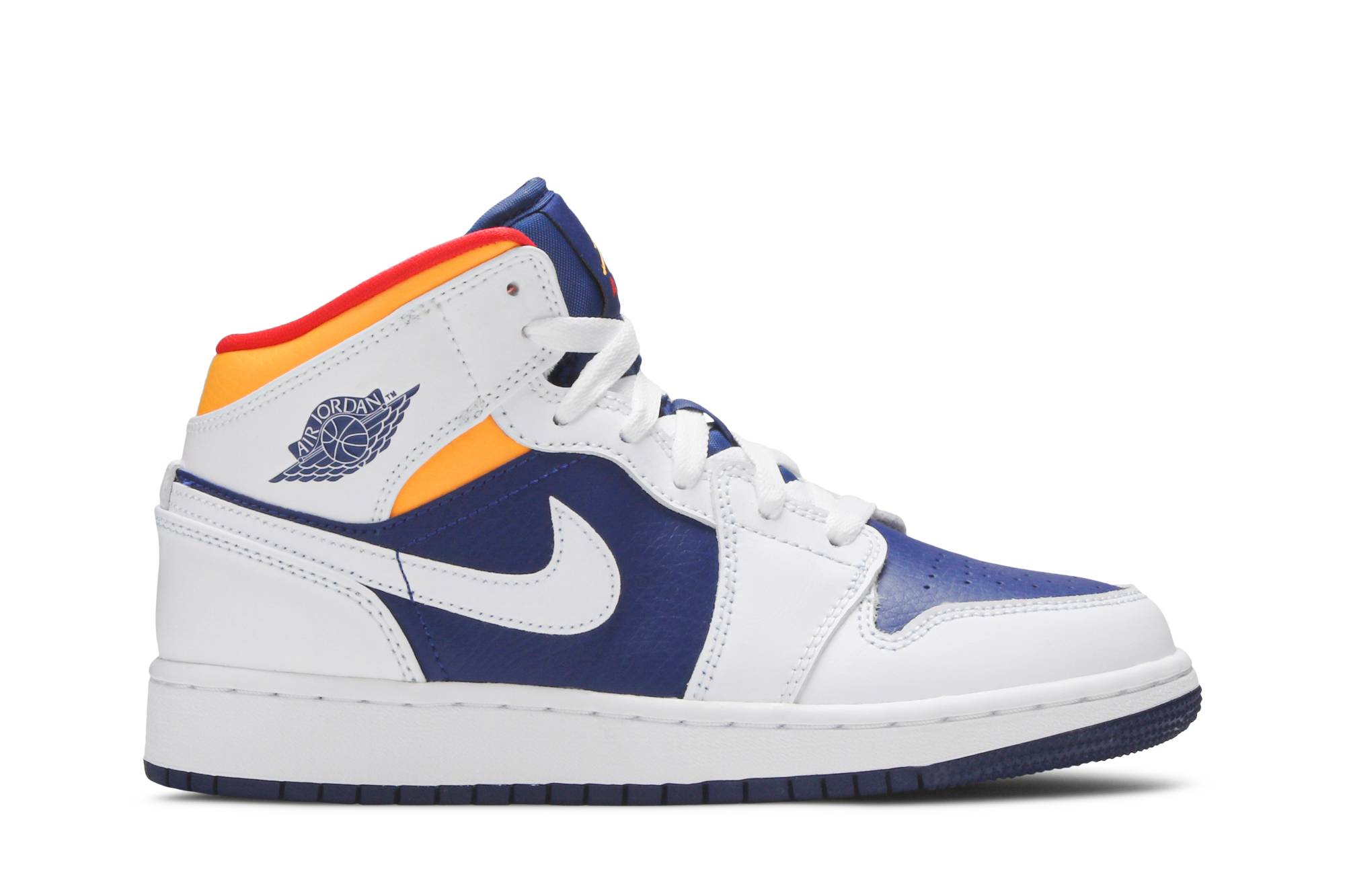 Air Jordan 1 Mid ‘White Deep Royal Blue’ 554725-131
