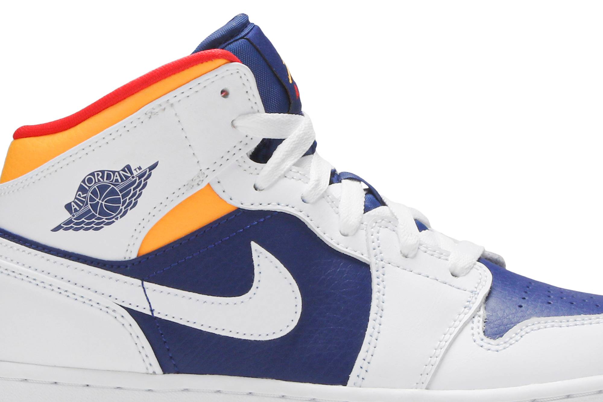 Air Jordan 1 Mid ‘White Deep Royal Blue’ 554725-131 - Image 2