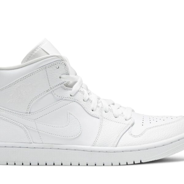 Air Jordan 1 Mid ‘Triple White’ 554724-130