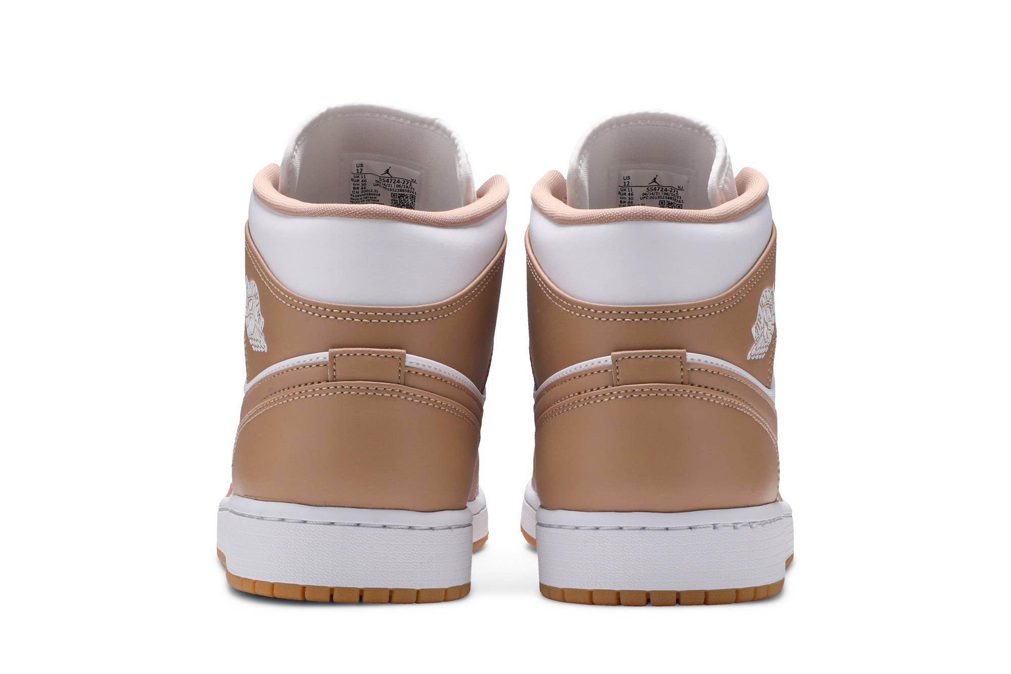 Air Jordan 1 Mid ‘Tan Gum’ 554724-271 - Image 6