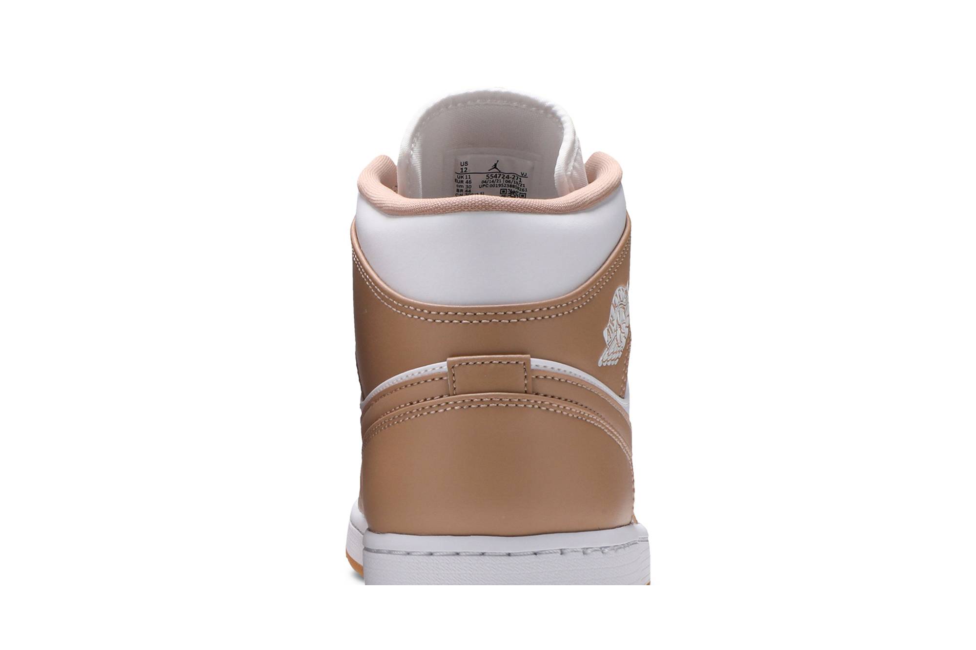 Air Jordan 1 Mid ‘Tan Gum’ 554724-271 - Image 7