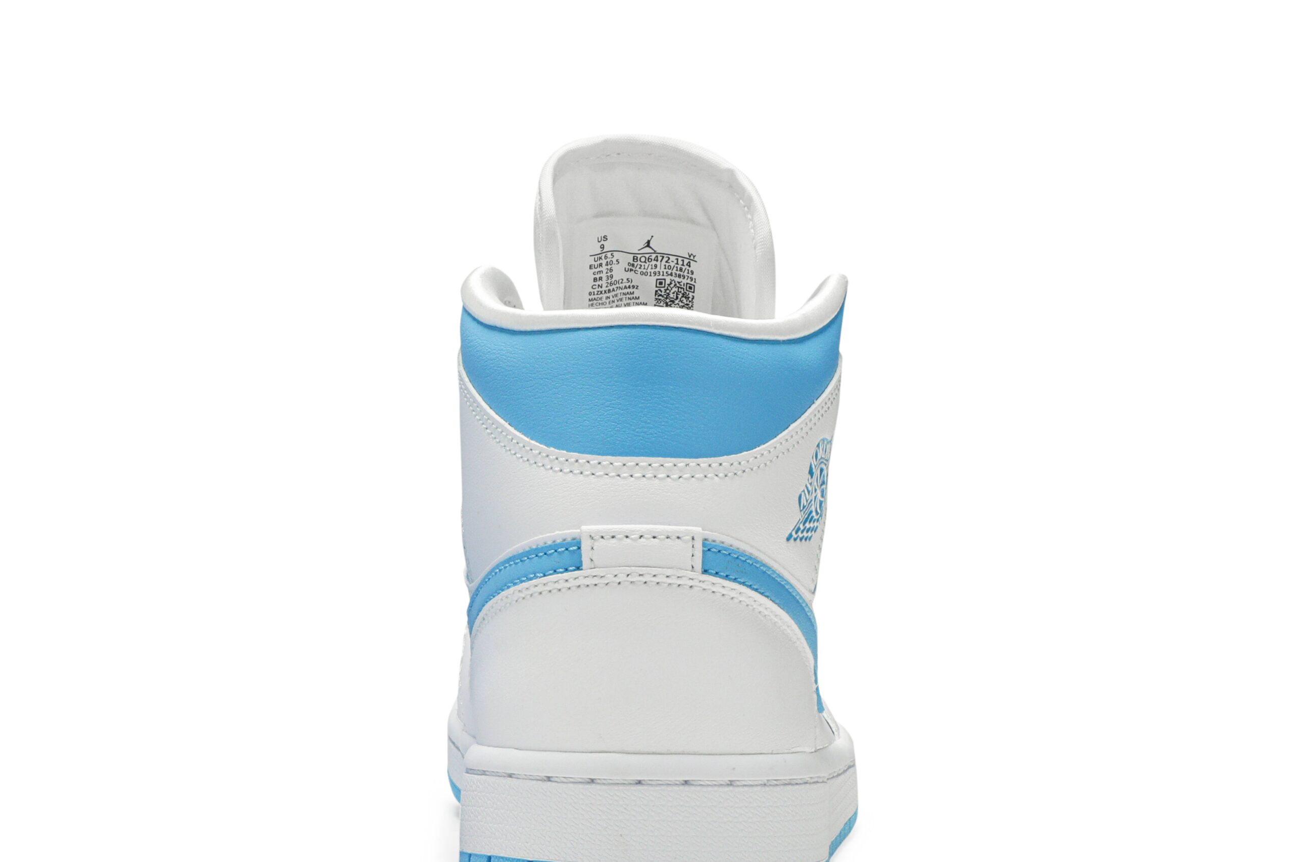 Air Jordan 1 Mid ‘UNC’ BQ6472-114 - Image 7