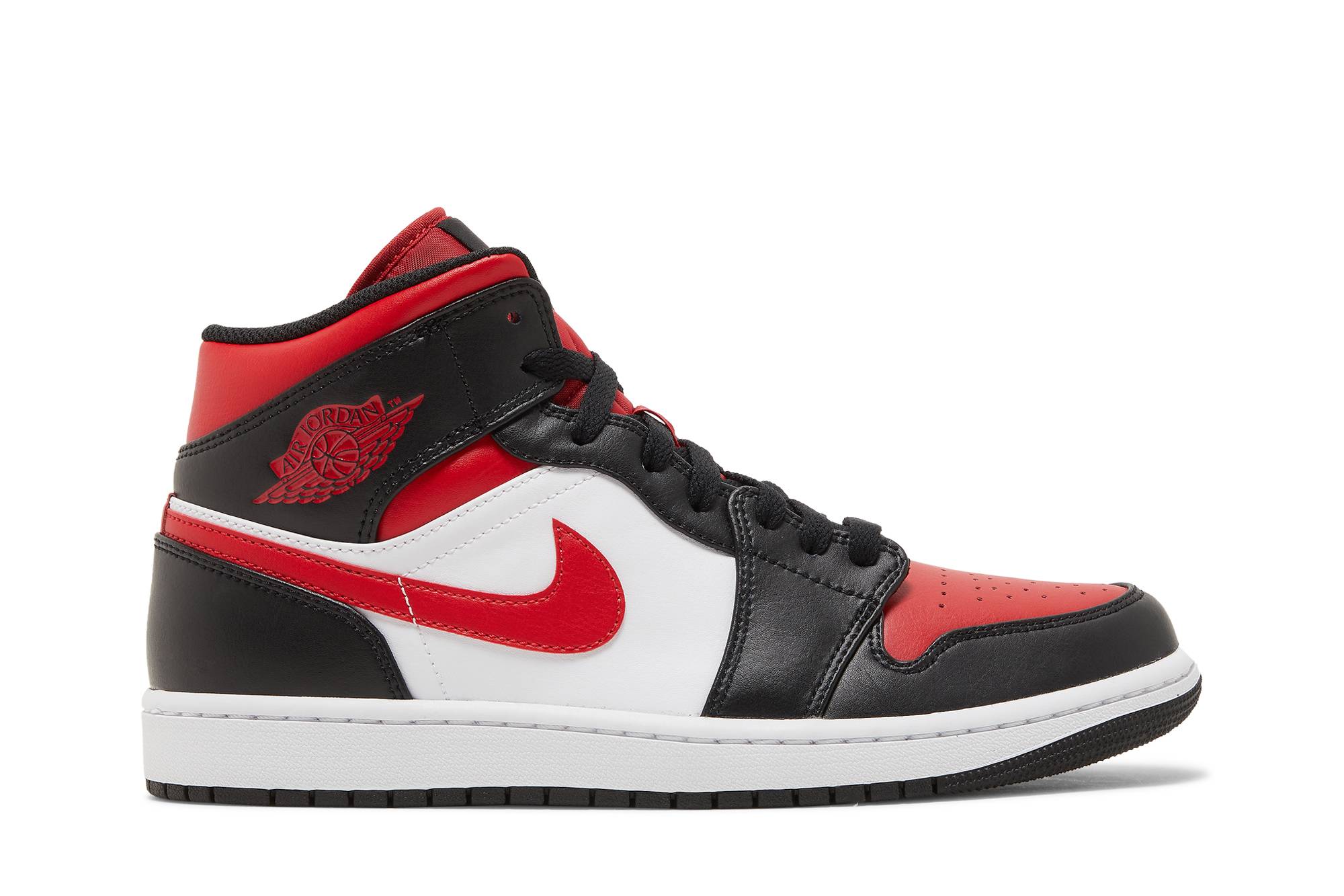 Air Jordan 1 Mid ‘Bred Toe’ (2022) 554724-079