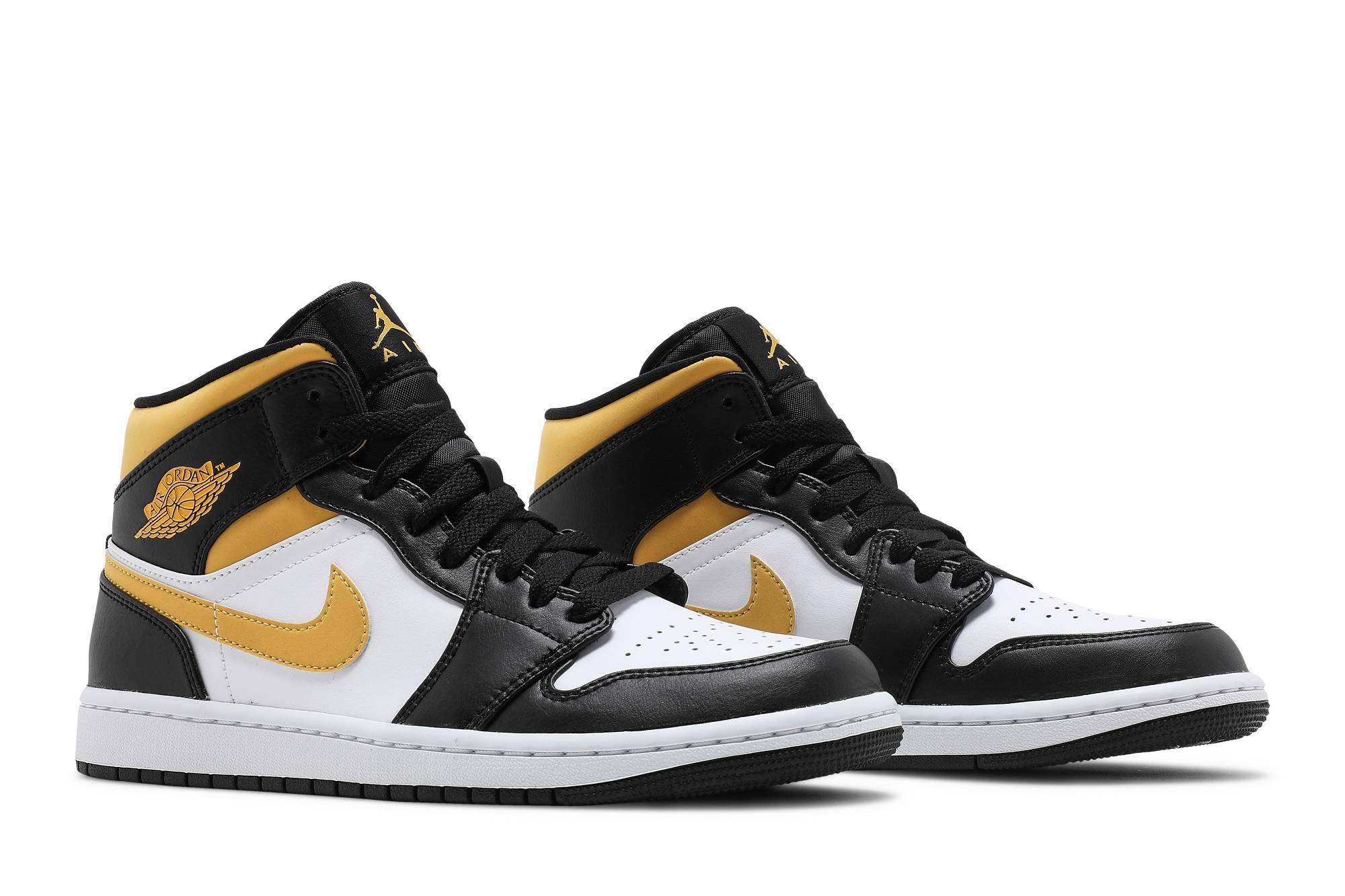 Air Jordan 1 Mid ‘Black University Gold’ 554724-177 - Image 8