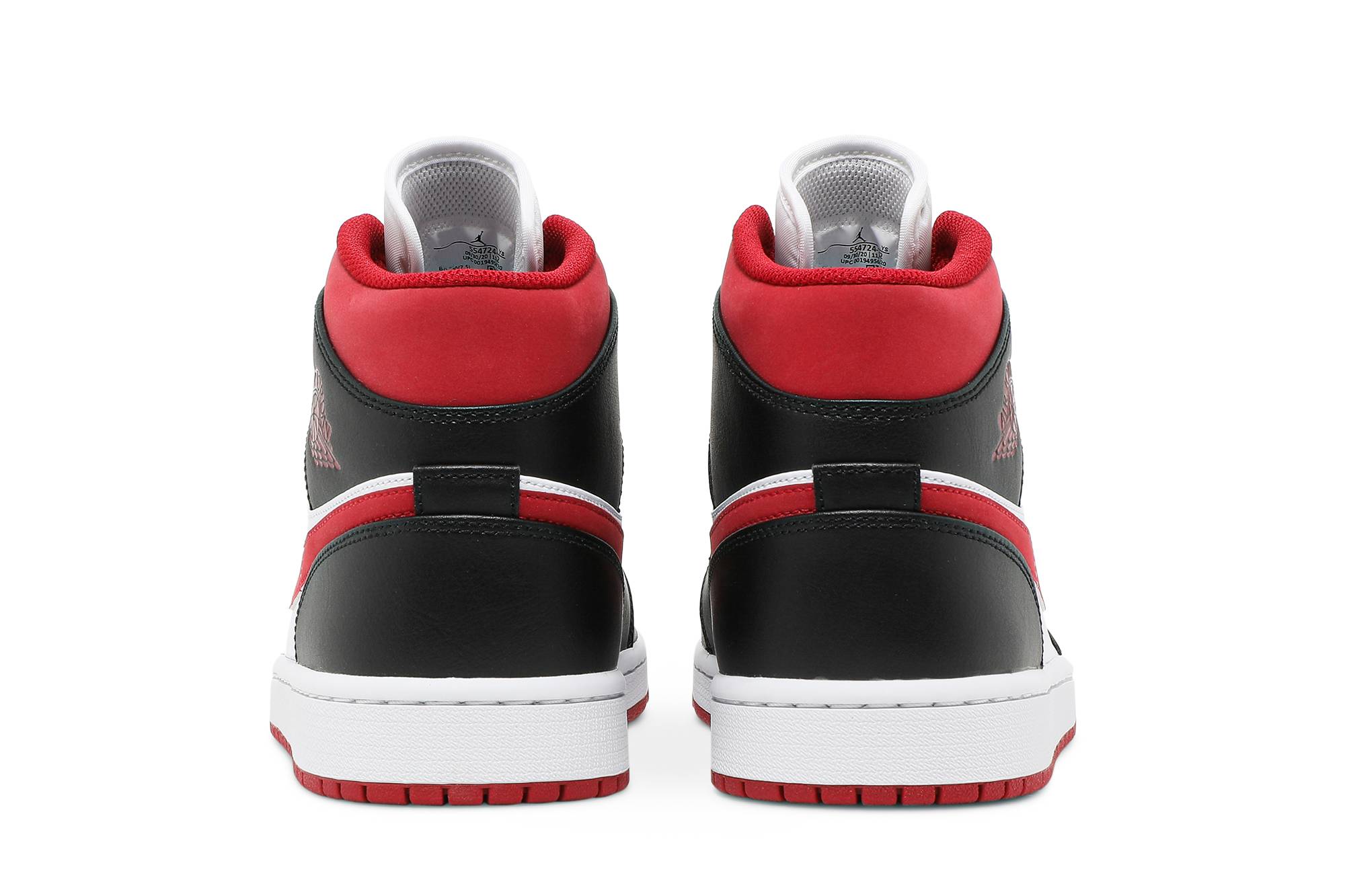Air Jordan 1 Mid ‘Black Gym Red’ 554724-122 - Image 6