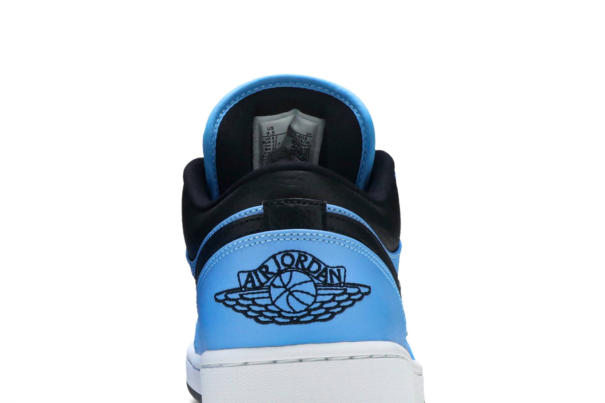 Air Jordan 1 Low ‘University Blue Black’ 553558-403 - Image 7