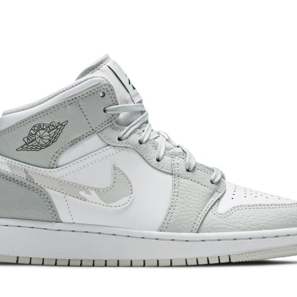 Air Jordan 1 Mid SE ‘Swoosh Logo – Grey Camo’ DD3235-100