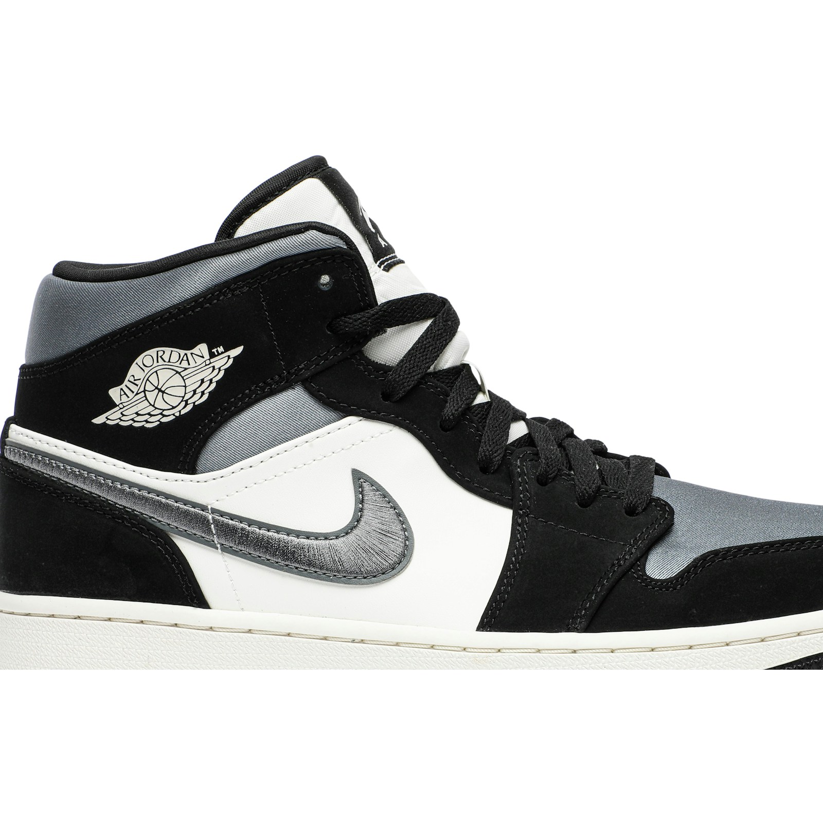 Air Jordan 1 Mid SE ‘Satin Smoke Grey’ 852542-011 - Image 2