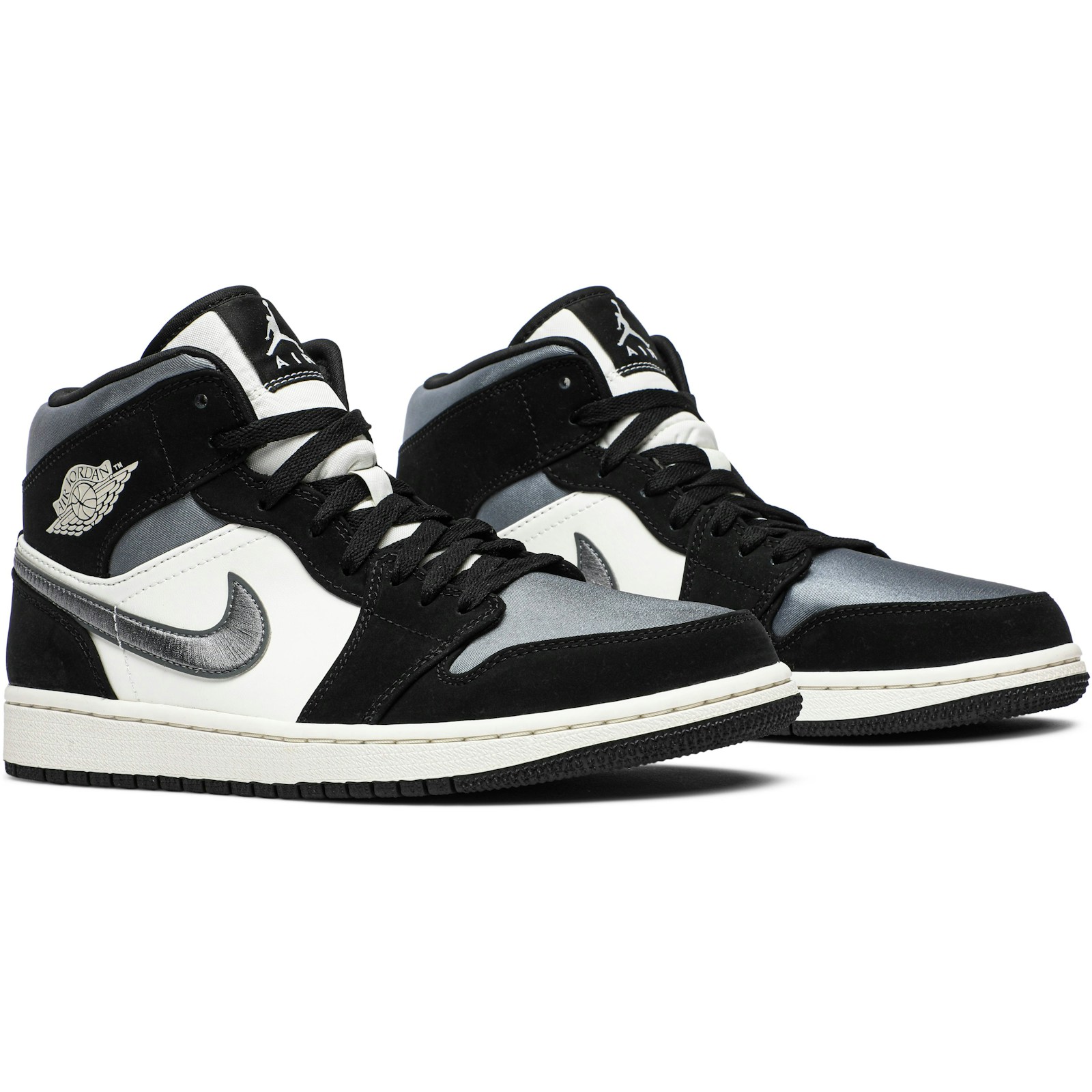 Air Jordan 1 Mid SE ‘Satin Smoke Grey’ 852542-011 - Image 8