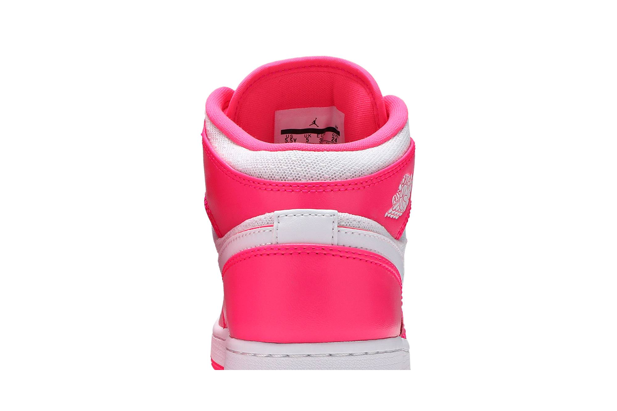 Air Jordan 1 Mid Hyper Pink White 555112-611 - Image 7