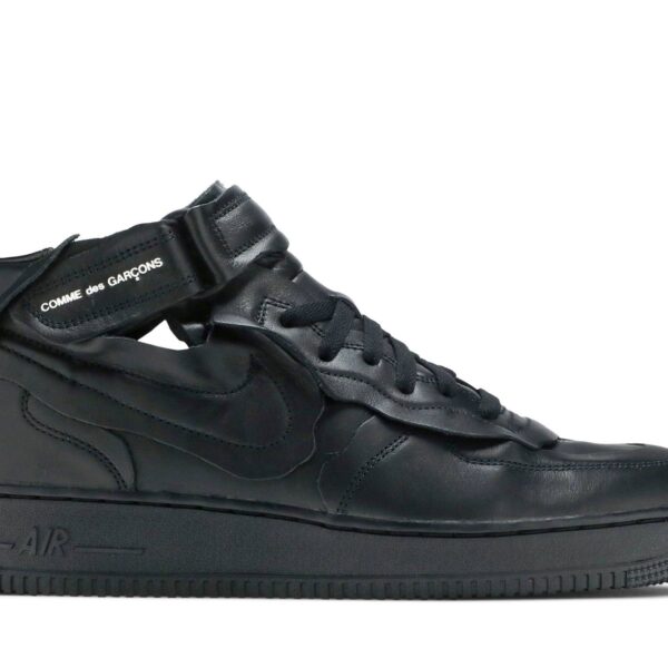 Comme des Garcons x Nike Air Force 1 Mid ‘Triple Black’ DC3601-001