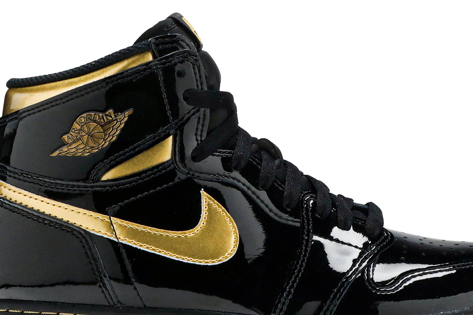 Air Jordan 1 Retro High OG ‘Black Metallic Gold’ 575441-032 - Image 2