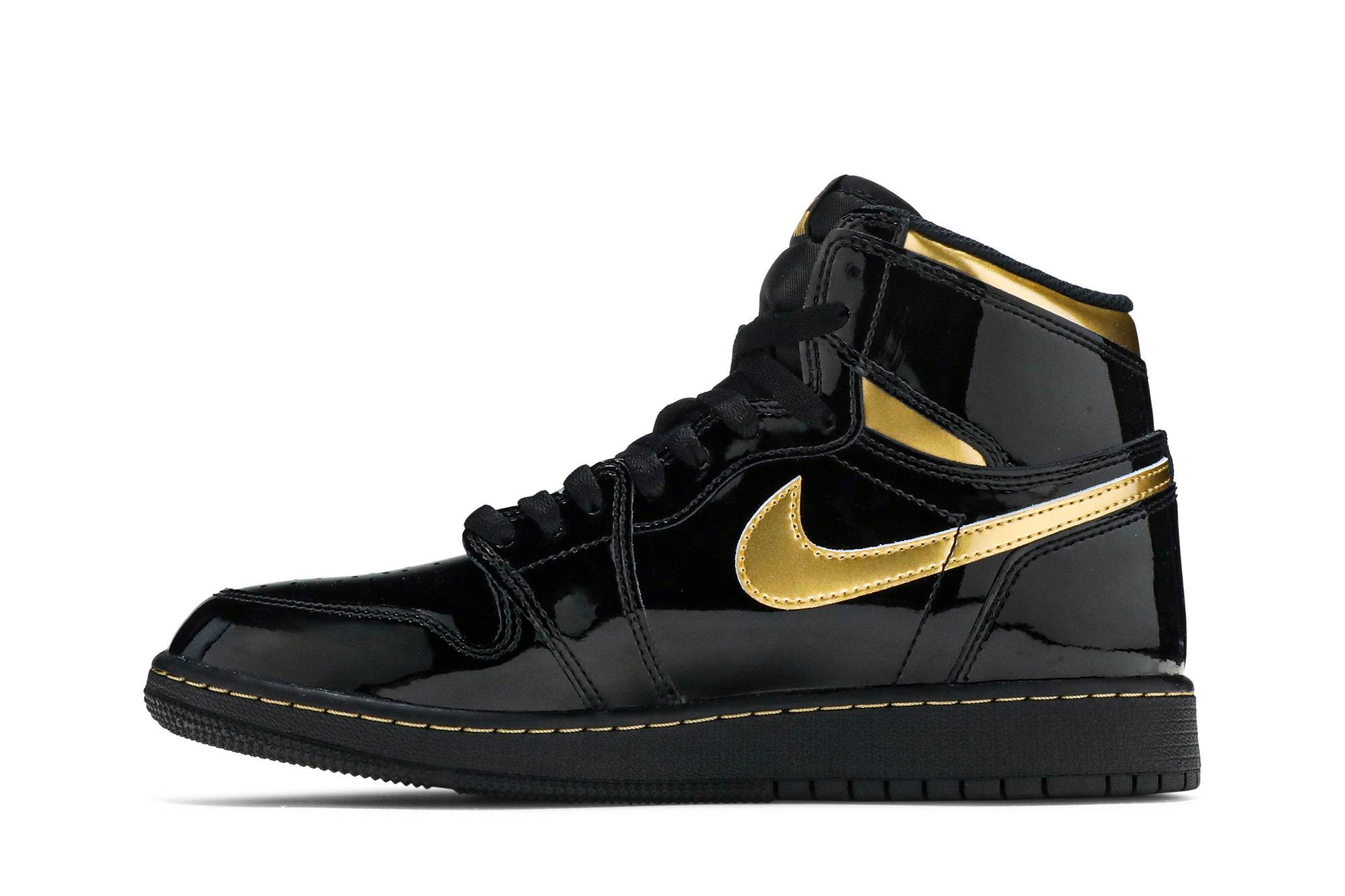 Air Jordan 1 Retro High OG ‘Black Metallic Gold’ 575441-032 - Image 3