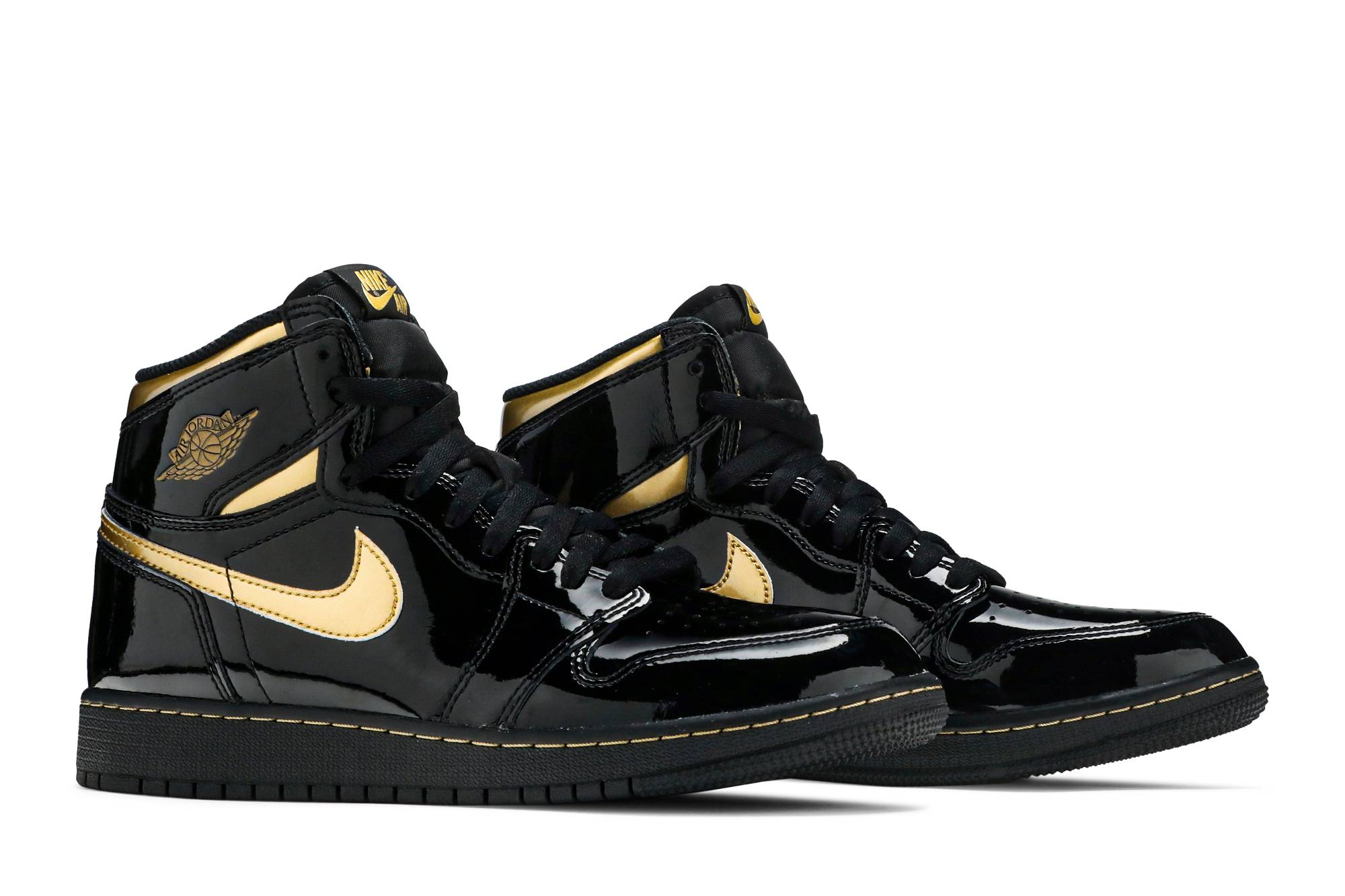 Air Jordan 1 Retro High OG ‘Black Metallic Gold’ 575441-032 - Image 8
