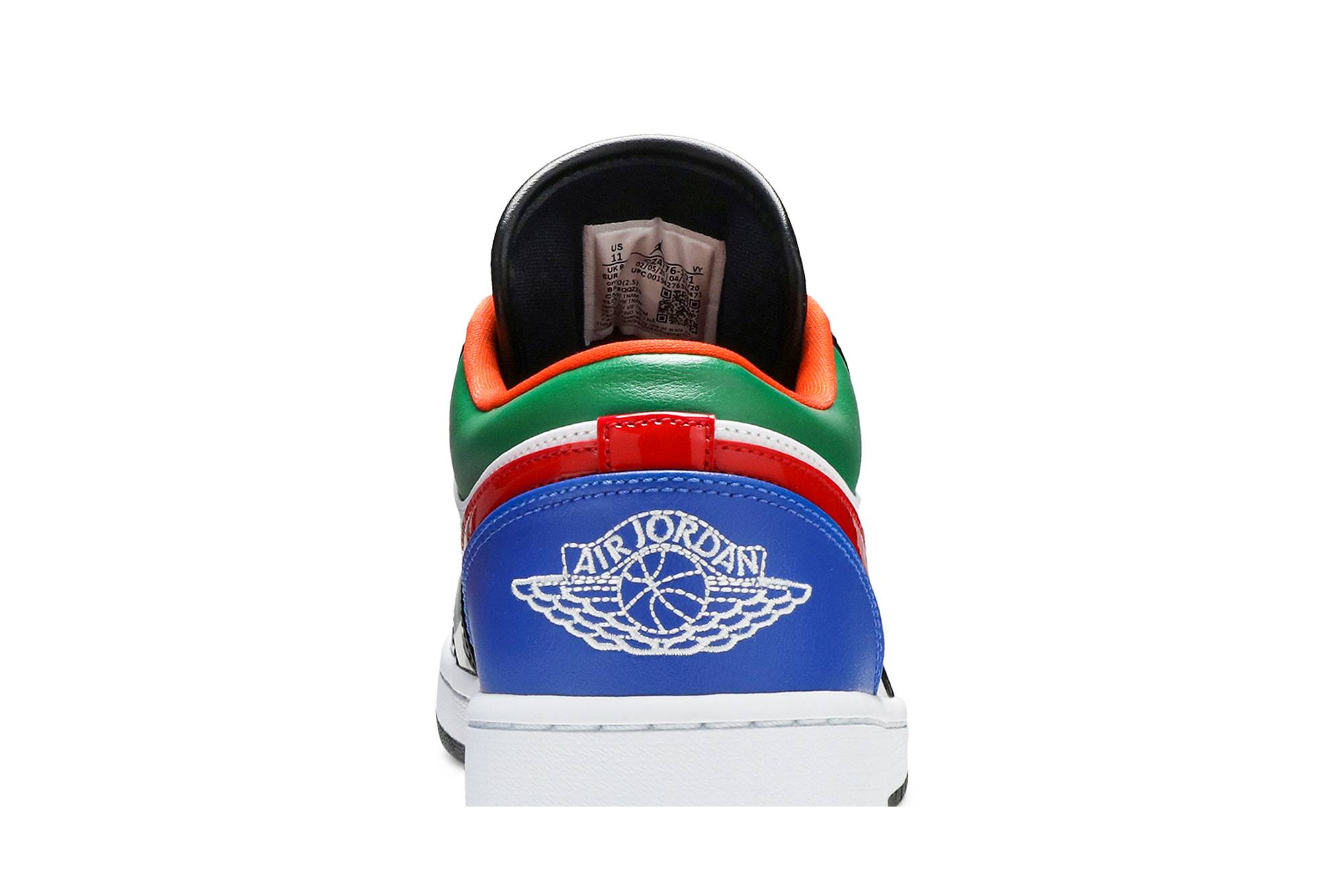 Air Jordan 1 Low Multi-Color Black Toe CZ4776-101 - Image 7