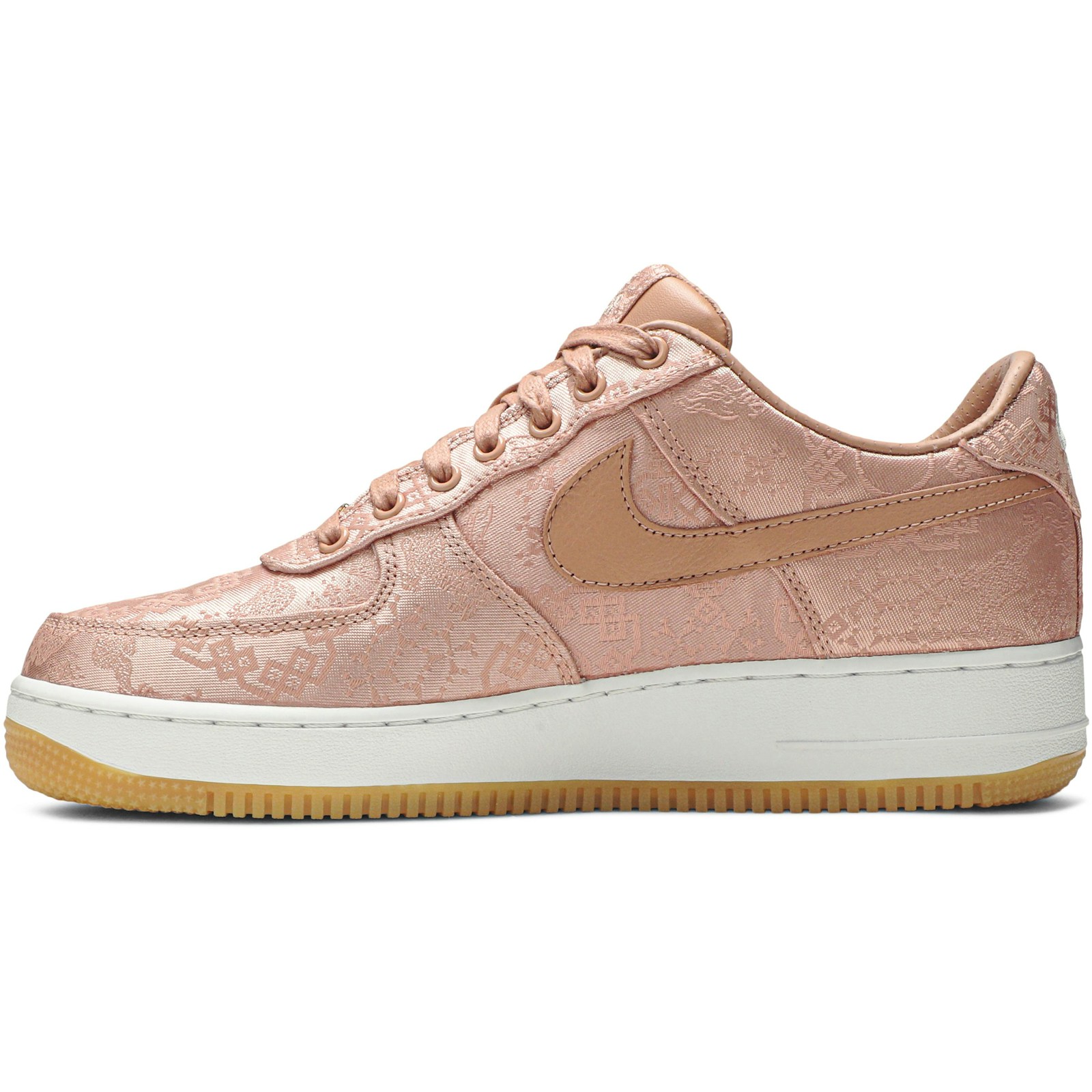 CLOT x Nike Air Force 1 Low Premium ‘Rose Gold Silk’ CJ5290-600 - Image 3