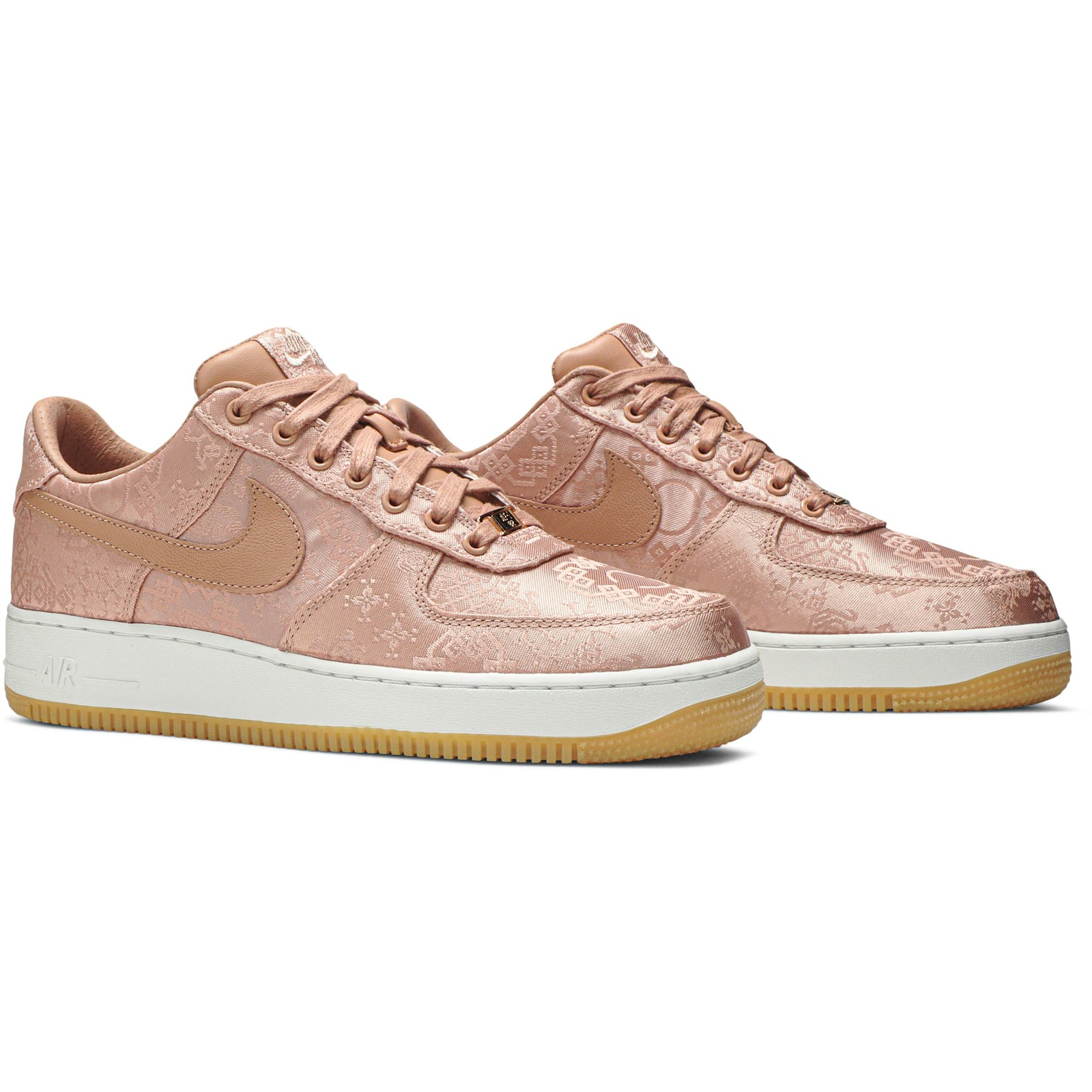 CLOT x Nike Air Force 1 Low Premium ‘Rose Gold Silk’ CJ5290-600 - Image 8