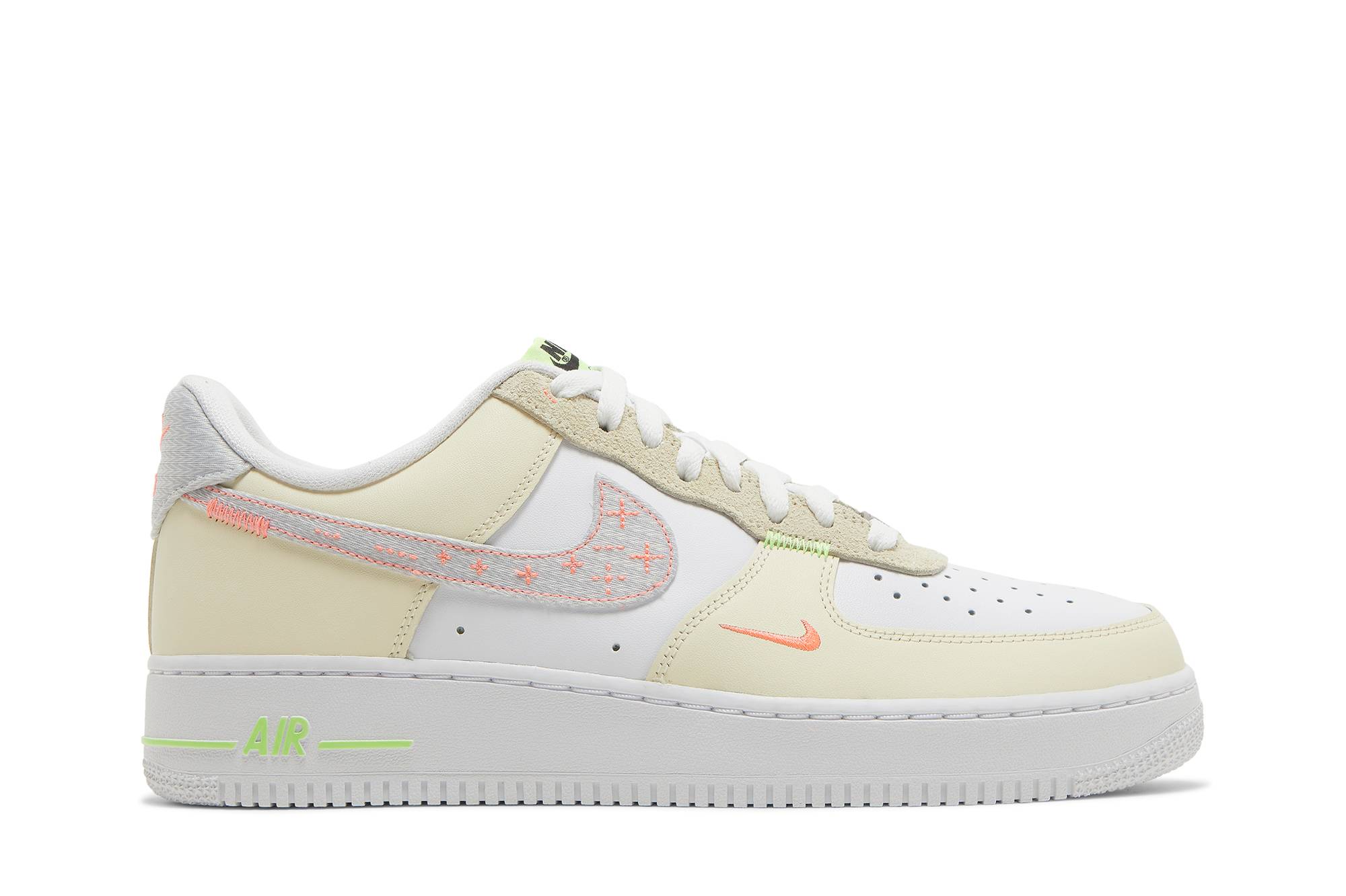 Nike Air Force 1 ’07 LV8 ‘Just Stitch It – White Shade Green’ FB1852-111