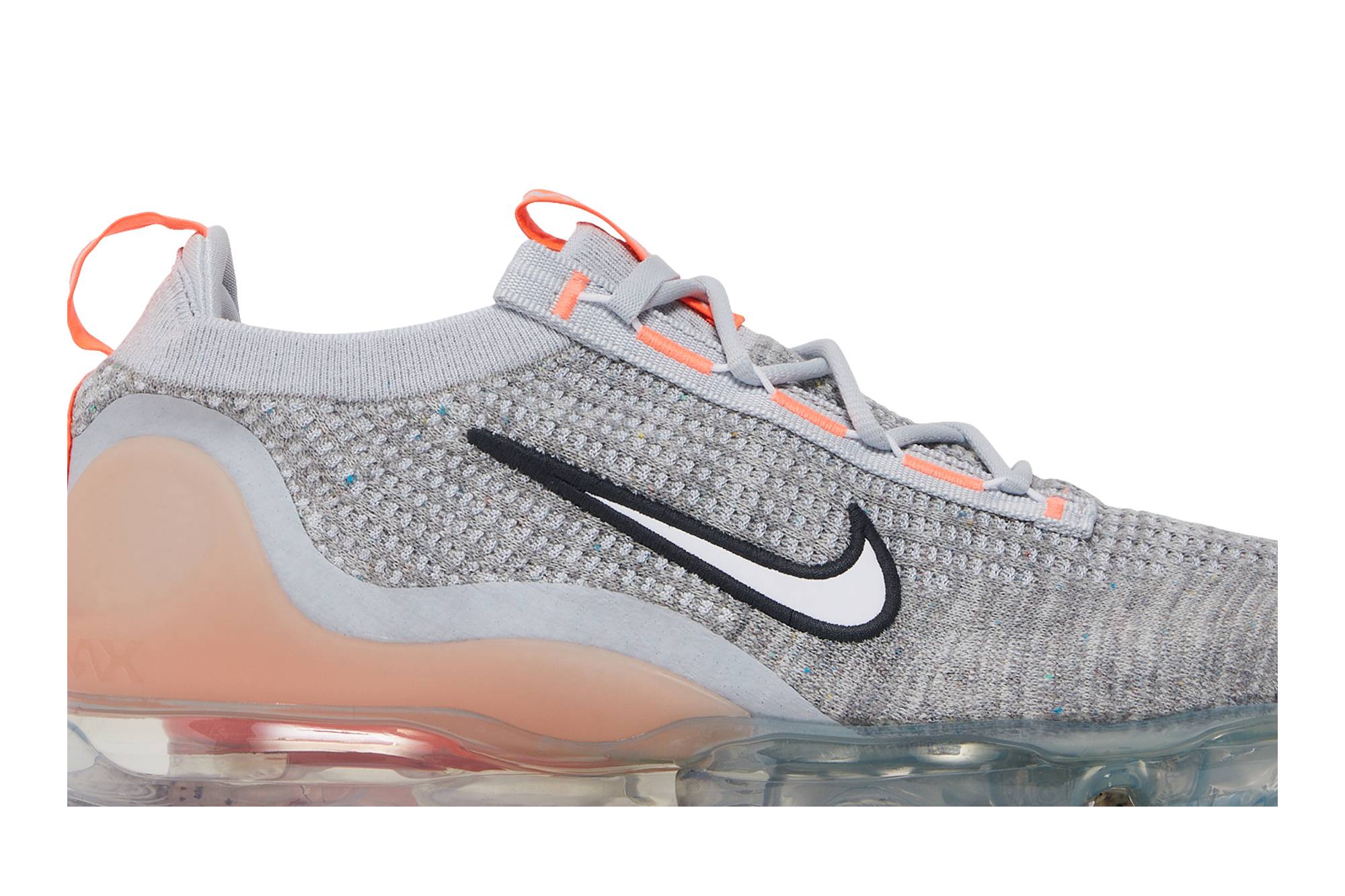 Nike Air VaporMax Flyknit ‘Grey Fog Bright Mango’ 2021 DH4084-002 - Image 2