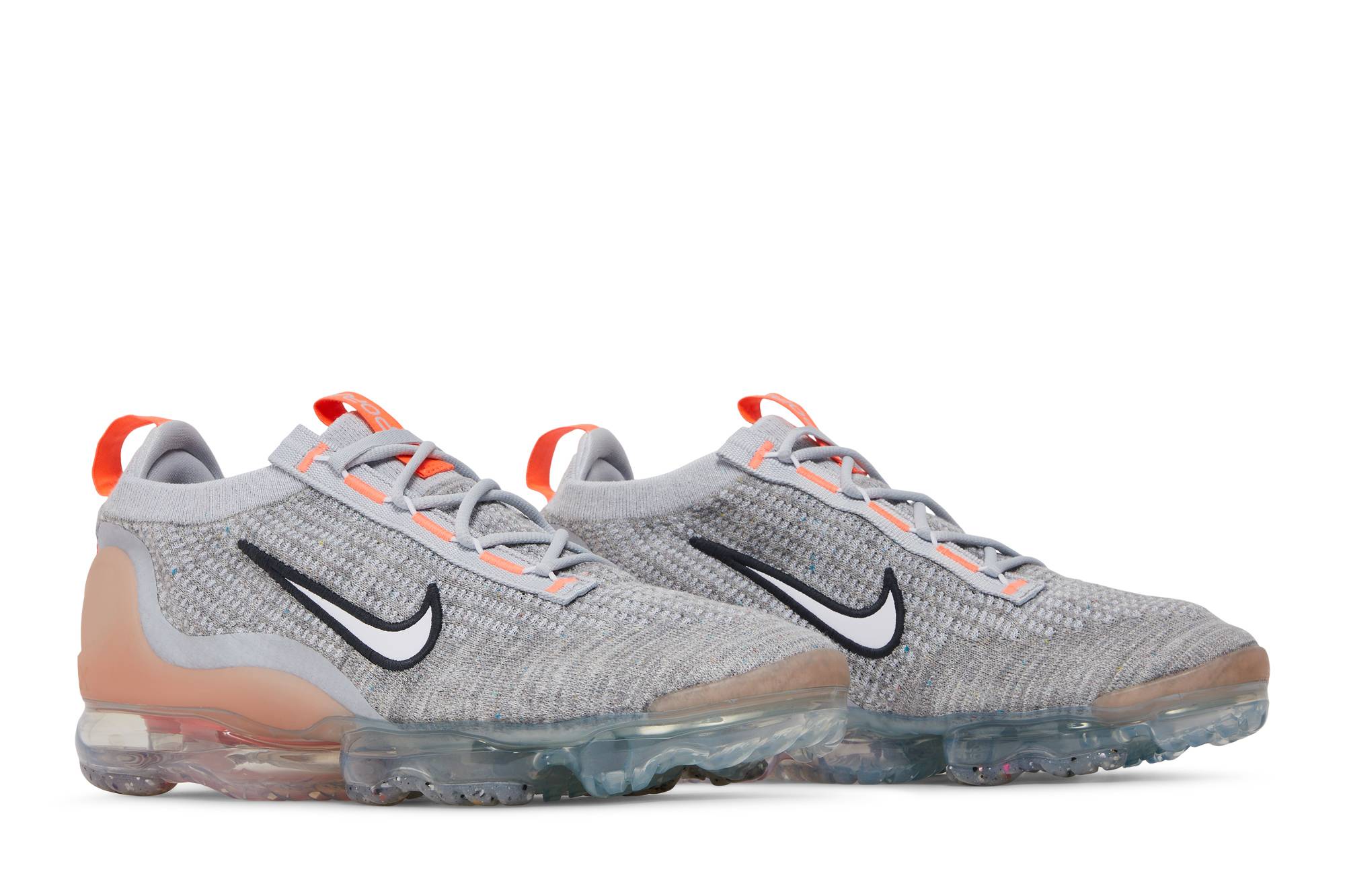Nike Air VaporMax Flyknit ‘Grey Fog Bright Mango’ 2021 DH4084-002 - Image 8