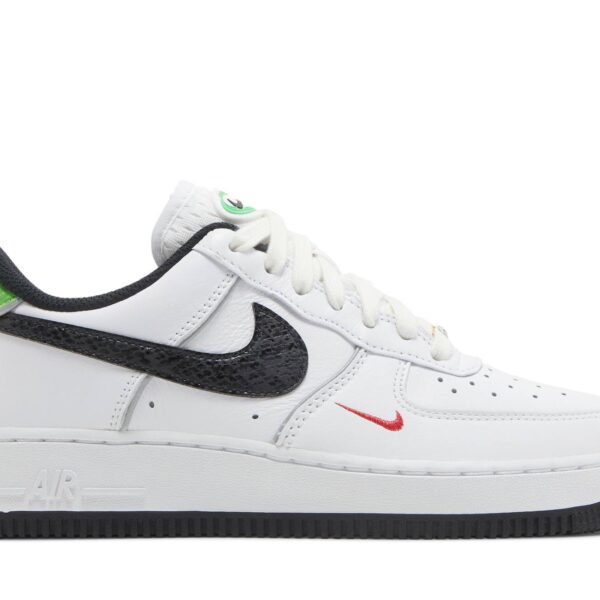 Nike Air Force 1 Low ’07 Just Do ItSnakeskin White Black DV1492-101