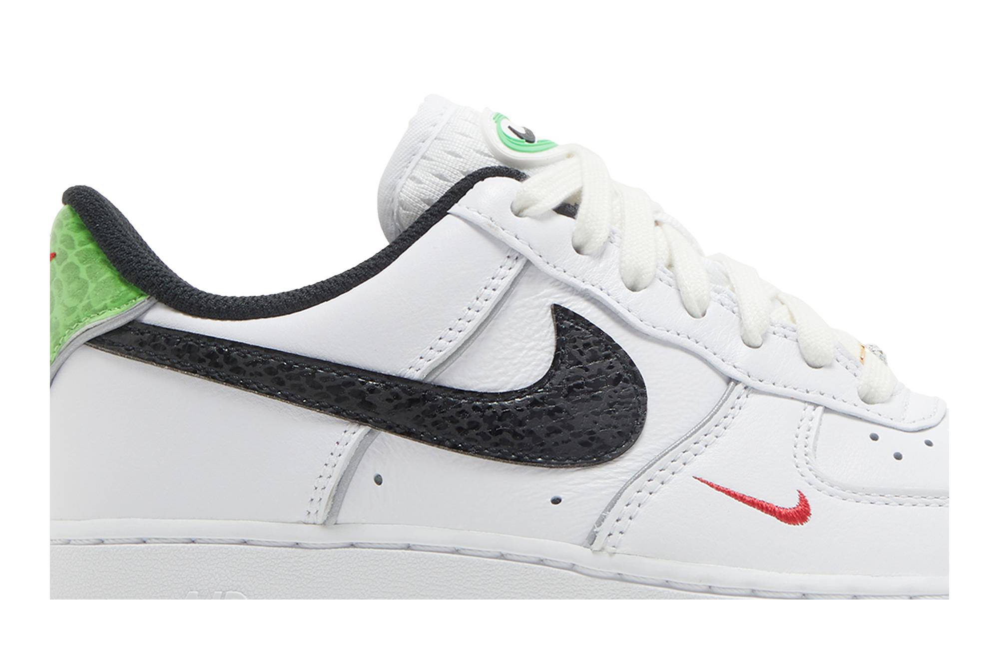 Nike Air Force 1 Low ’07 Just Do ItSnakeskin White Black DV1492-101 - Image 2