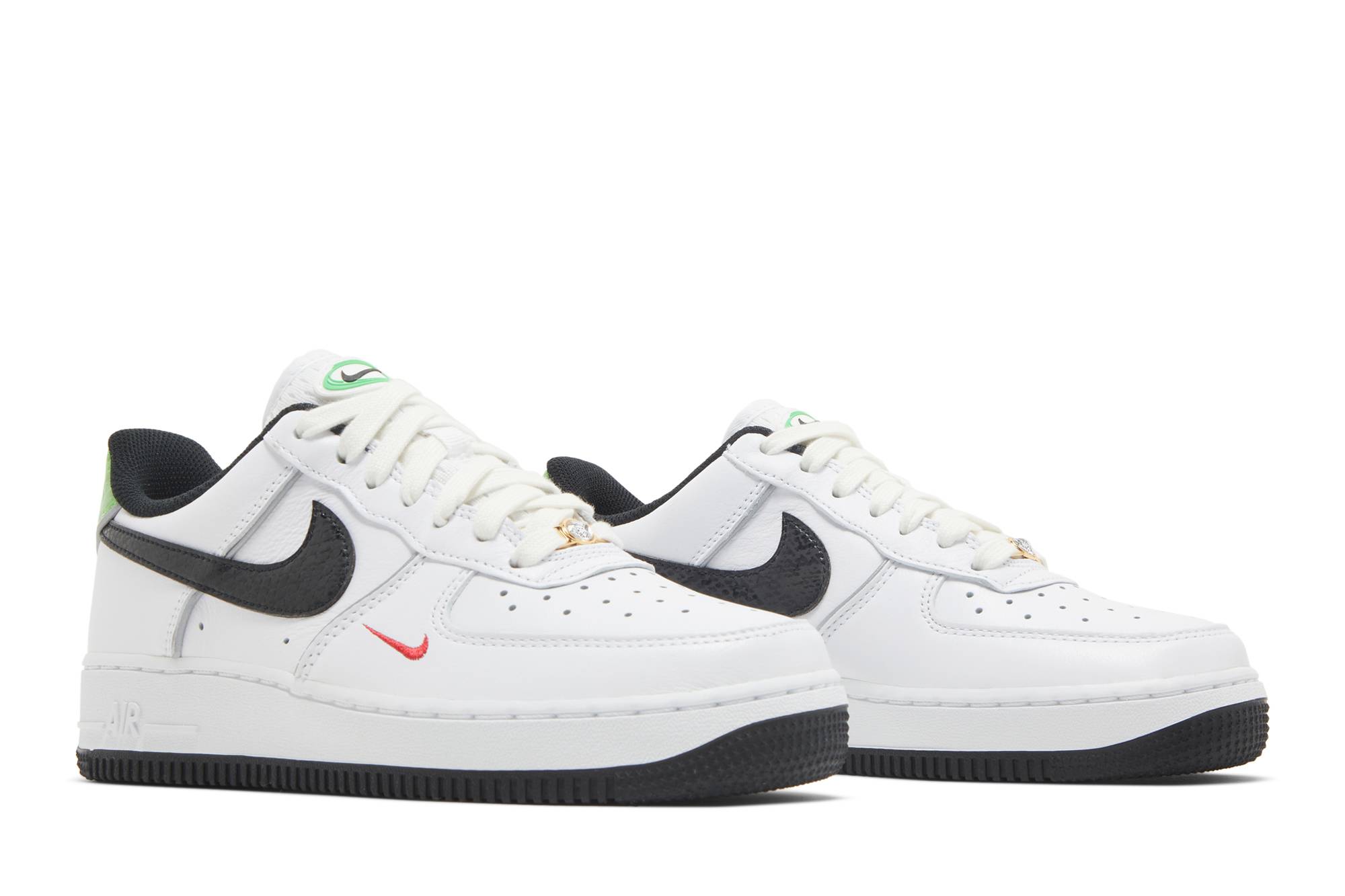 Nike Air Force 1 Low ’07 Just Do ItSnakeskin White Black DV1492-101 - Image 8
