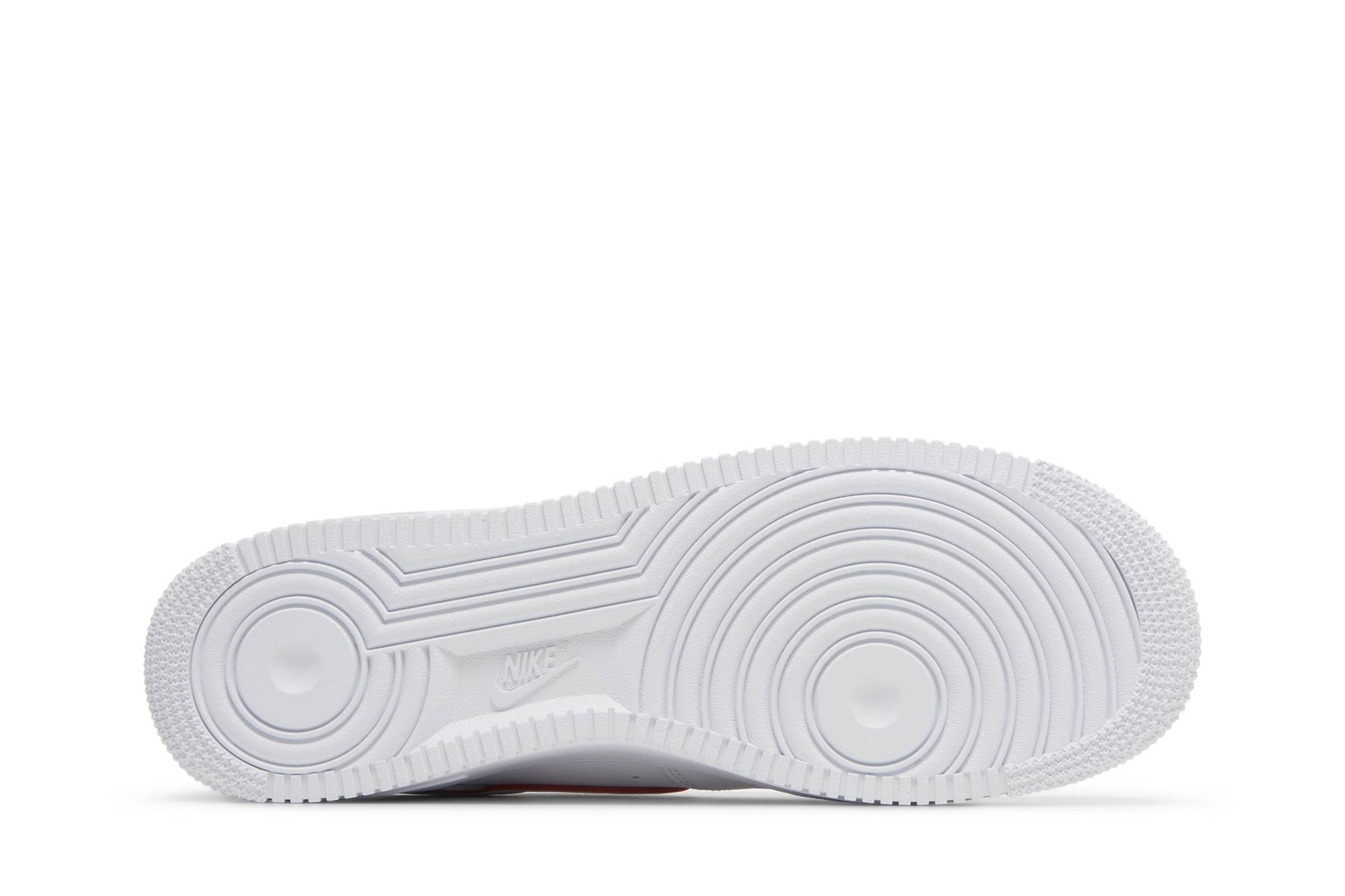 Nike Air Force 1 Low ‘Just Do It White Noble Green Metallic Silver University Red’ DQ0791-100 - Image 4