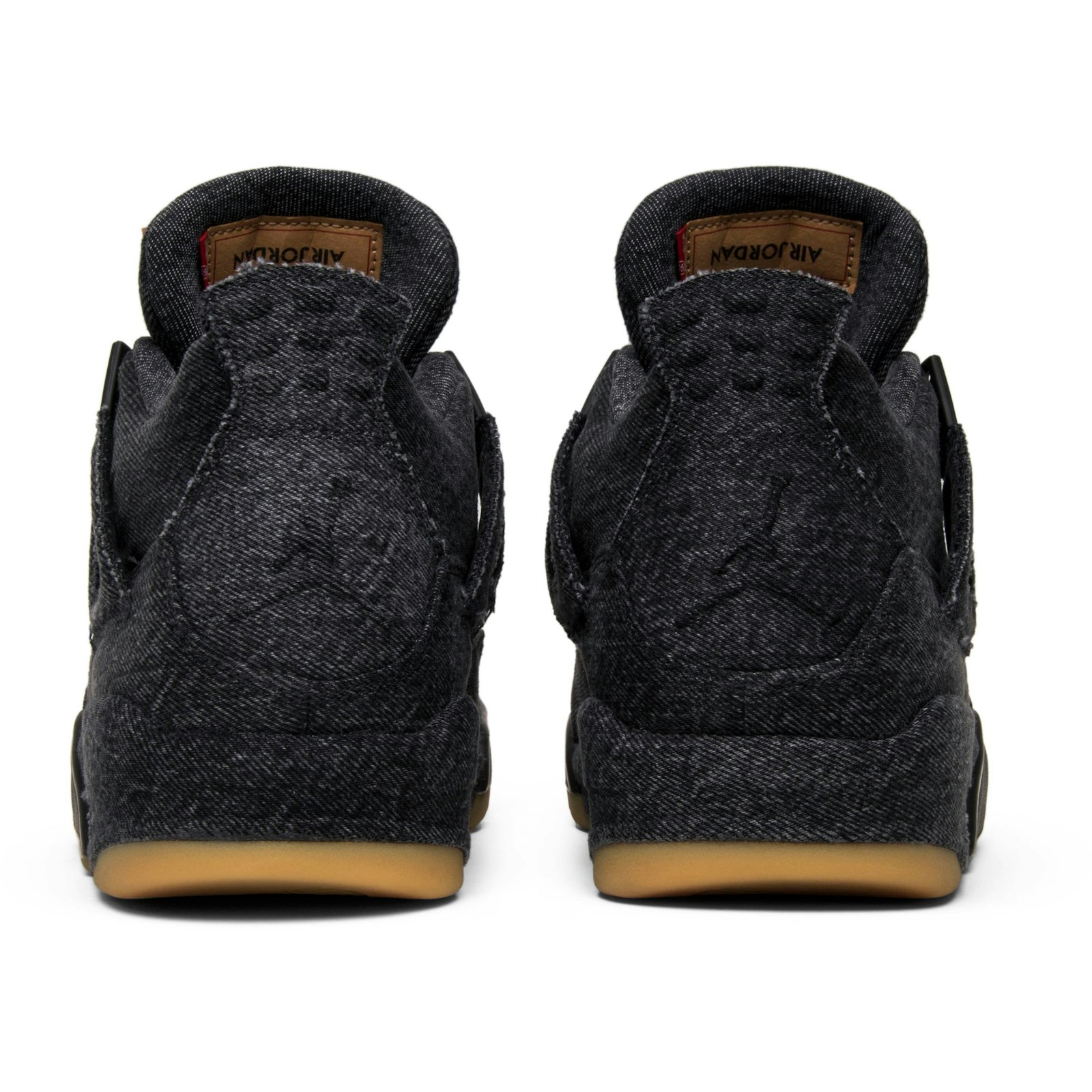 Levi’s x Air Jordan 4 Retro ‘Black Denim’ (Blank Tag) AO2571-001 - Image 6