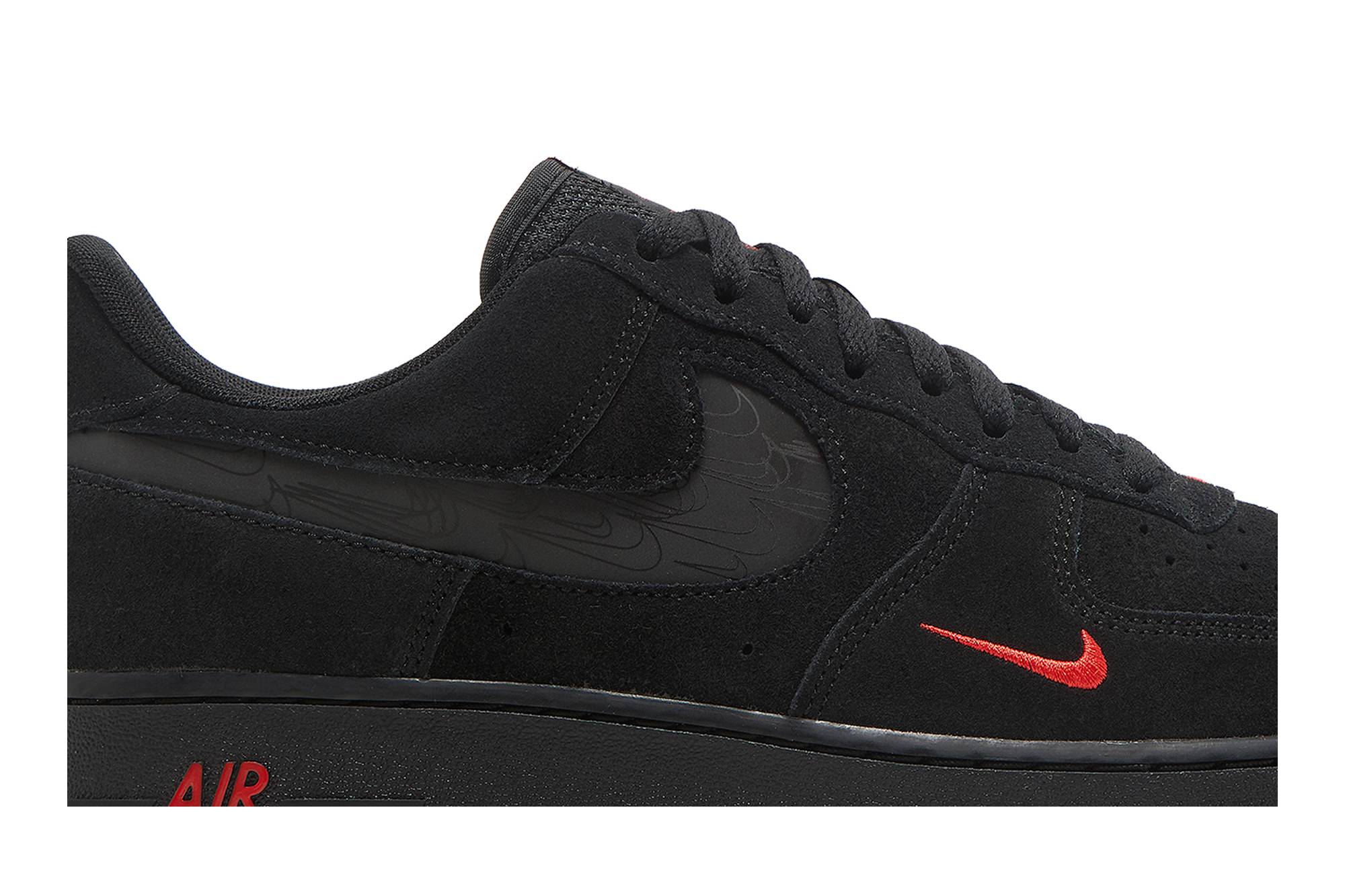 Nike Air Force 1 Low ‘Multi-Swoosh Black Orange’ DZ4514-001 - Image 2