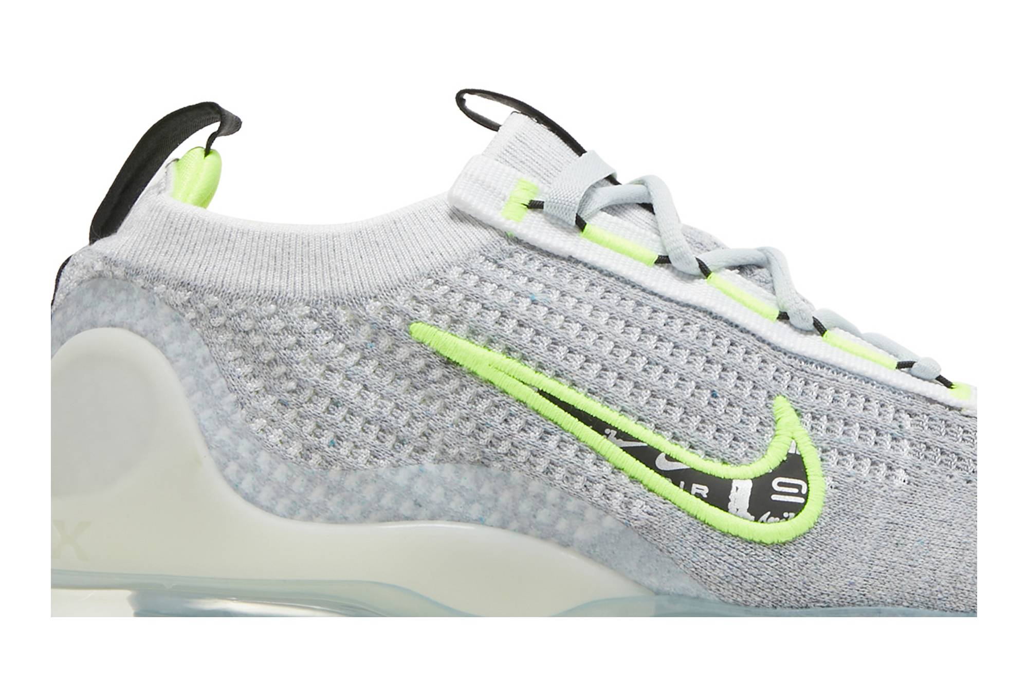 Nike Air VaporMax 2021 FK ‘Wolf Grey White Volt’ DH4085-001 - Image 2