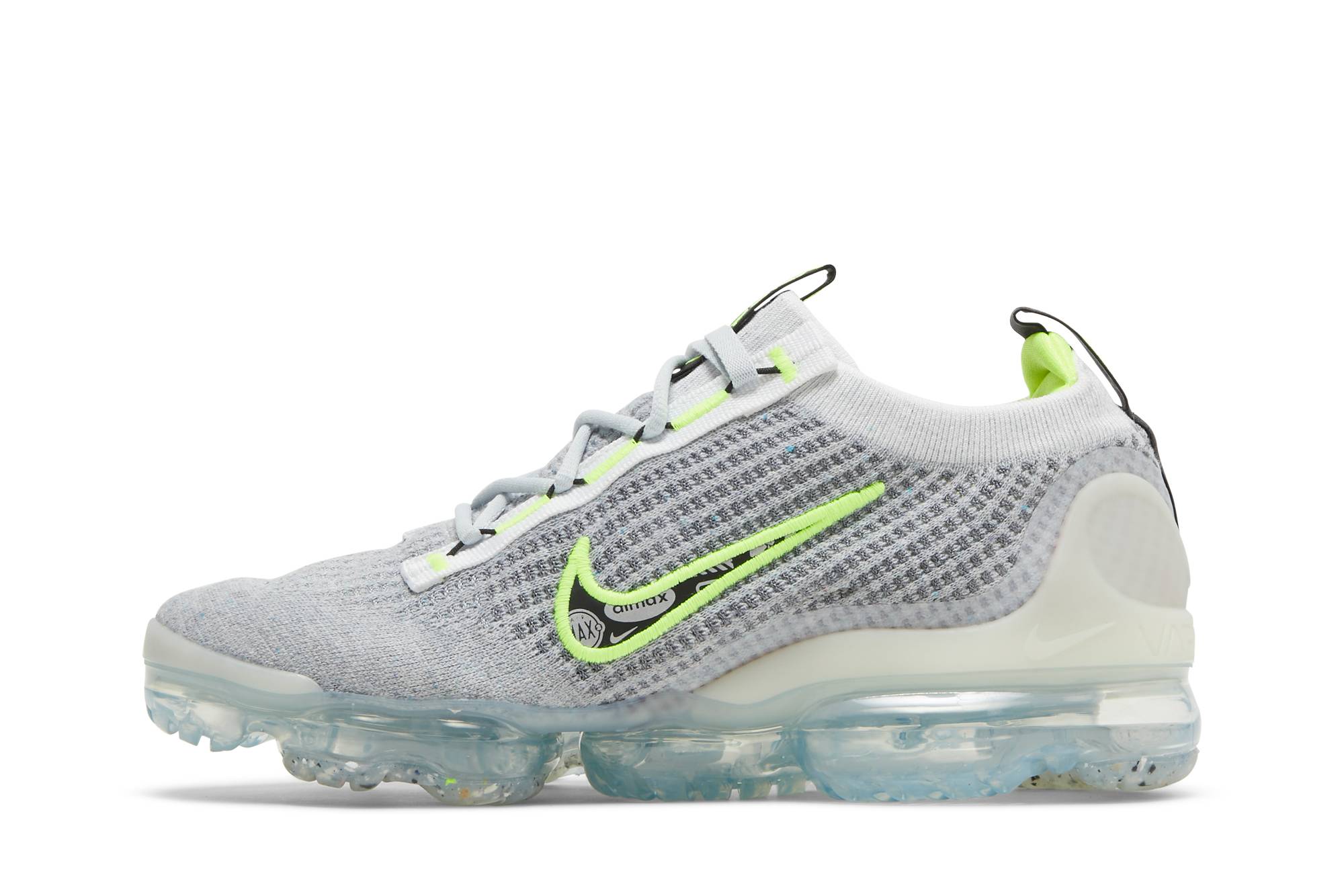 Nike Air VaporMax 2021 FK ‘Wolf Grey White Volt’ DH4085-001 - Image 3