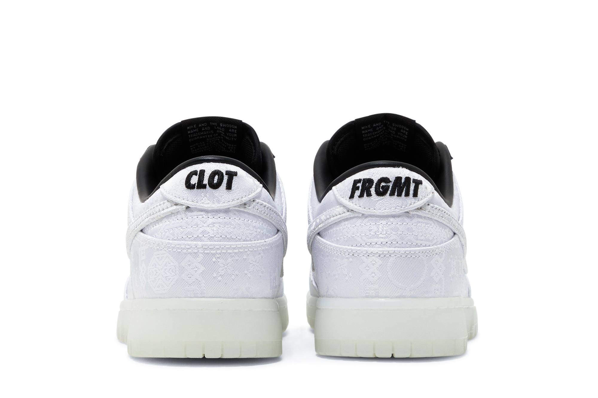 Fragment Design x CLOT x Nike Dunk Low ’20th Anniversary’ FN0315-110 - Image 6