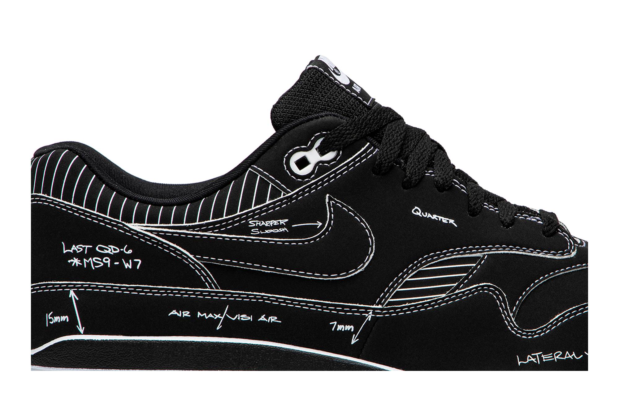 Nike Air Max 1 ‘Tinker Sketch to Shelf – Black Schematic’ CJ4286-001 - Image 2