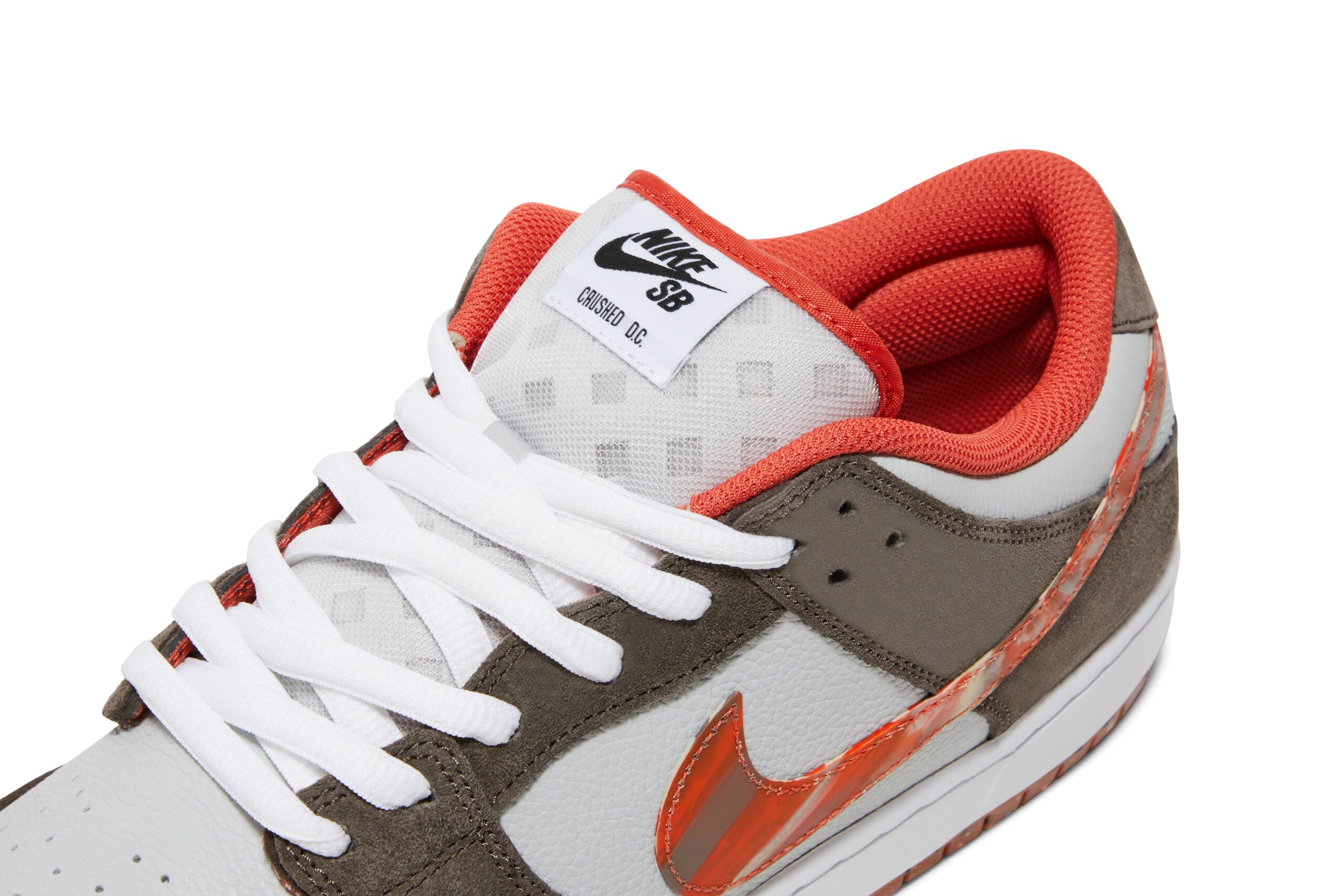 Nike SB Dunk Low x Crushed Skate Shop ‘Olive GreyMantra Orange’ DH7782-001 - Image 2
