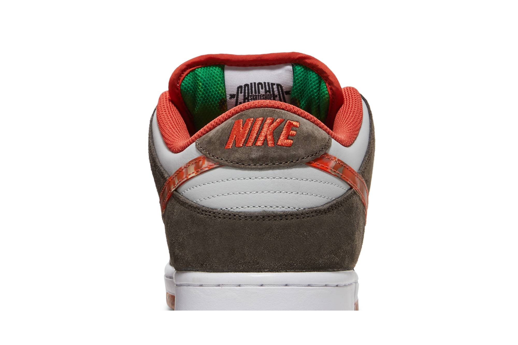 Nike SB Dunk Low x Crushed Skate Shop ‘Olive GreyMantra Orange’ DH7782-001 - Image 8