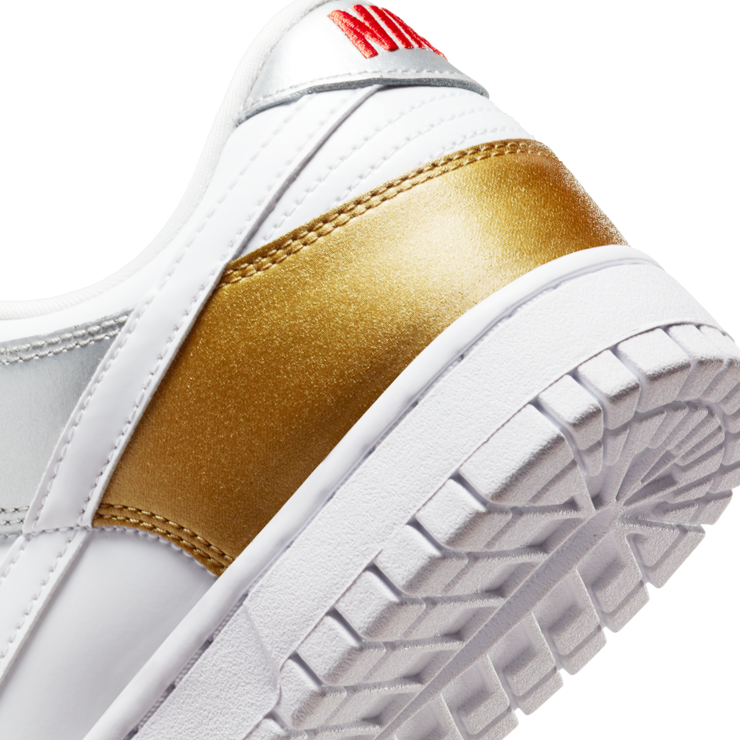 Nike Dunk Low SE ‘White Metallic Gold Silver’ DH4403-700 - Image 7