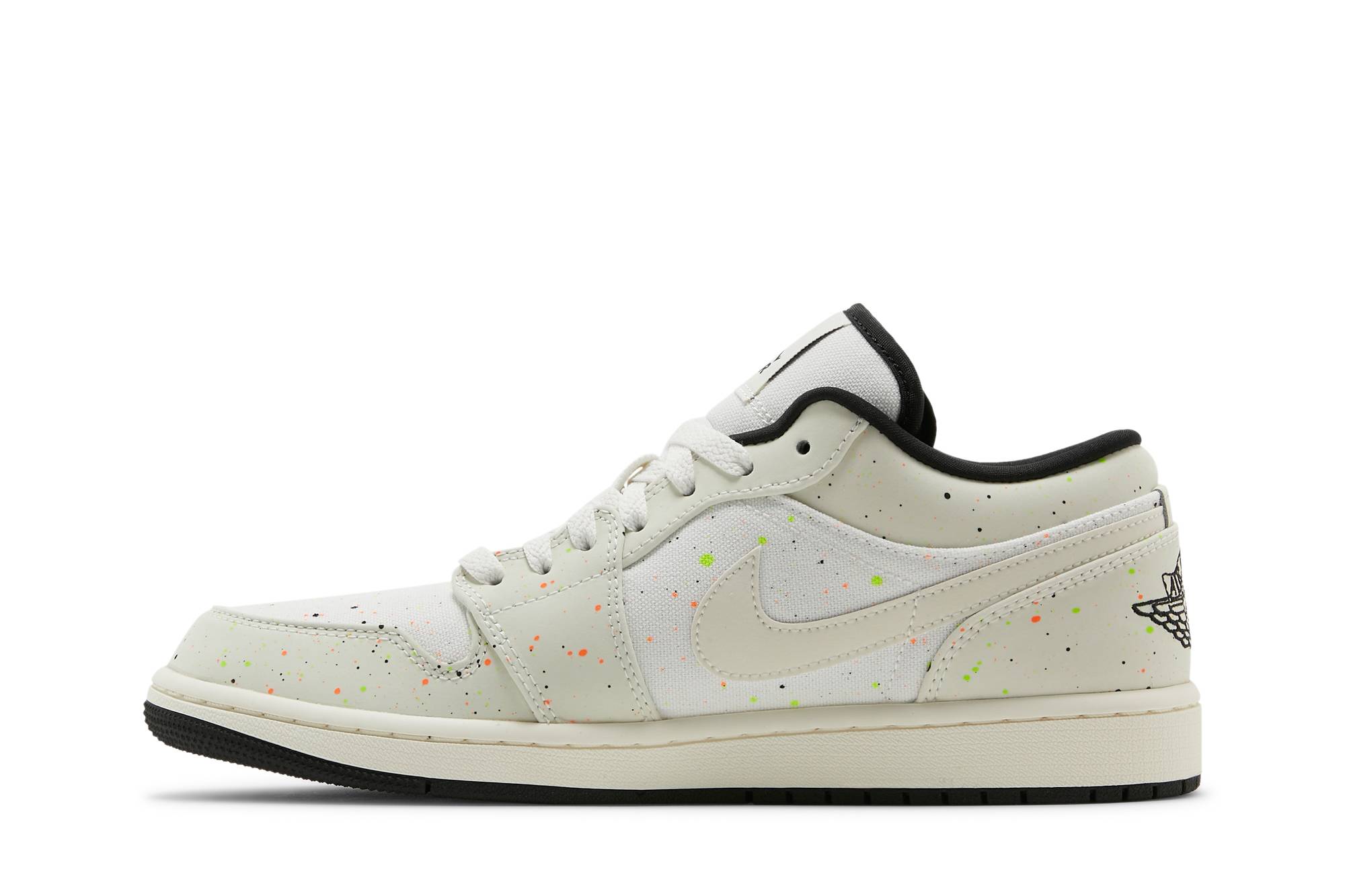 Air Jordan 1 Low ‘Brushstroke Swoosh – Paint Splatter’ DM3528-100 - Image 3