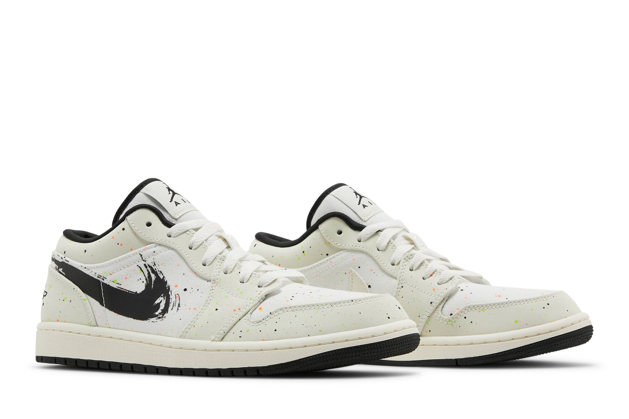 Air Jordan 1 Low ‘Brushstroke Swoosh – Paint Splatter’ DM3528-100 - Image 8